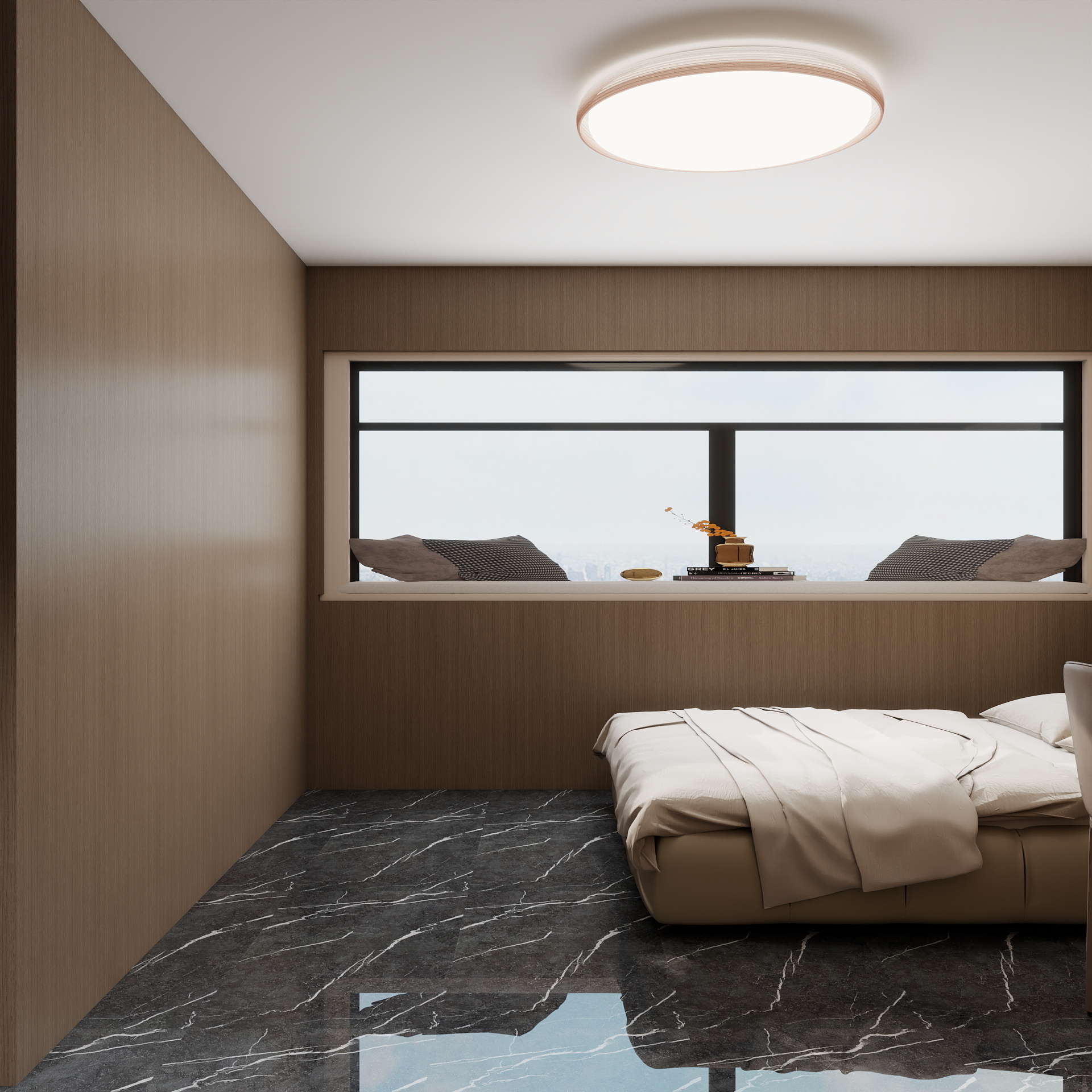 吴爽- 207m²现代轻奢风格装修效果图