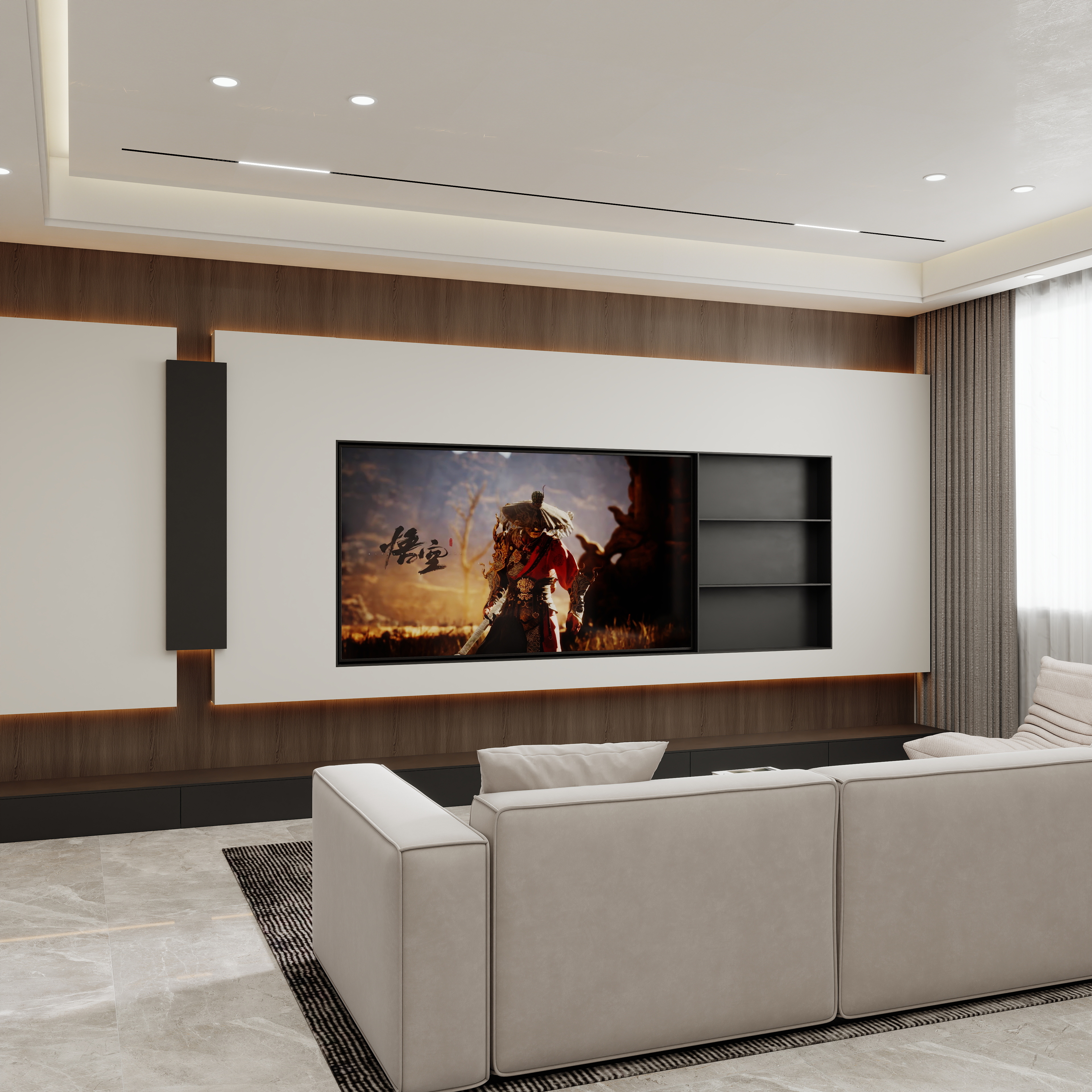 壹诺设计工作室-意式简约装修效果图