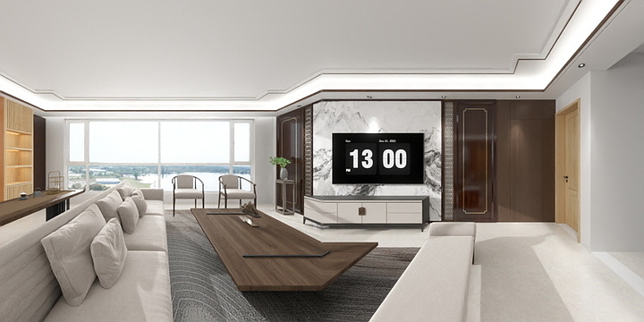 DesignerMs.Ding-嘉兴北苑    新中式-装修设计方案