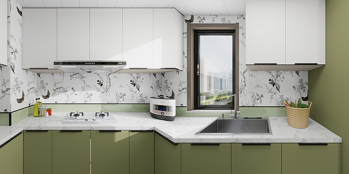 随缘效果图设计-御龙府20#602效果图-副本-装修设计方案