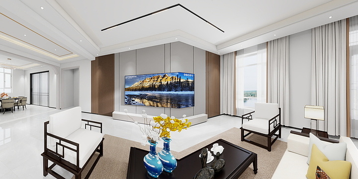 玉峰装饰设计-白沙现代轻奢-装修设计方案