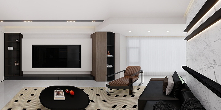 丶余歌-H户型129-装修设计方案