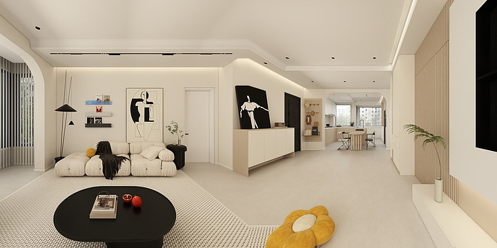 雅本阿毛设计-文化学府140-装修设计方案