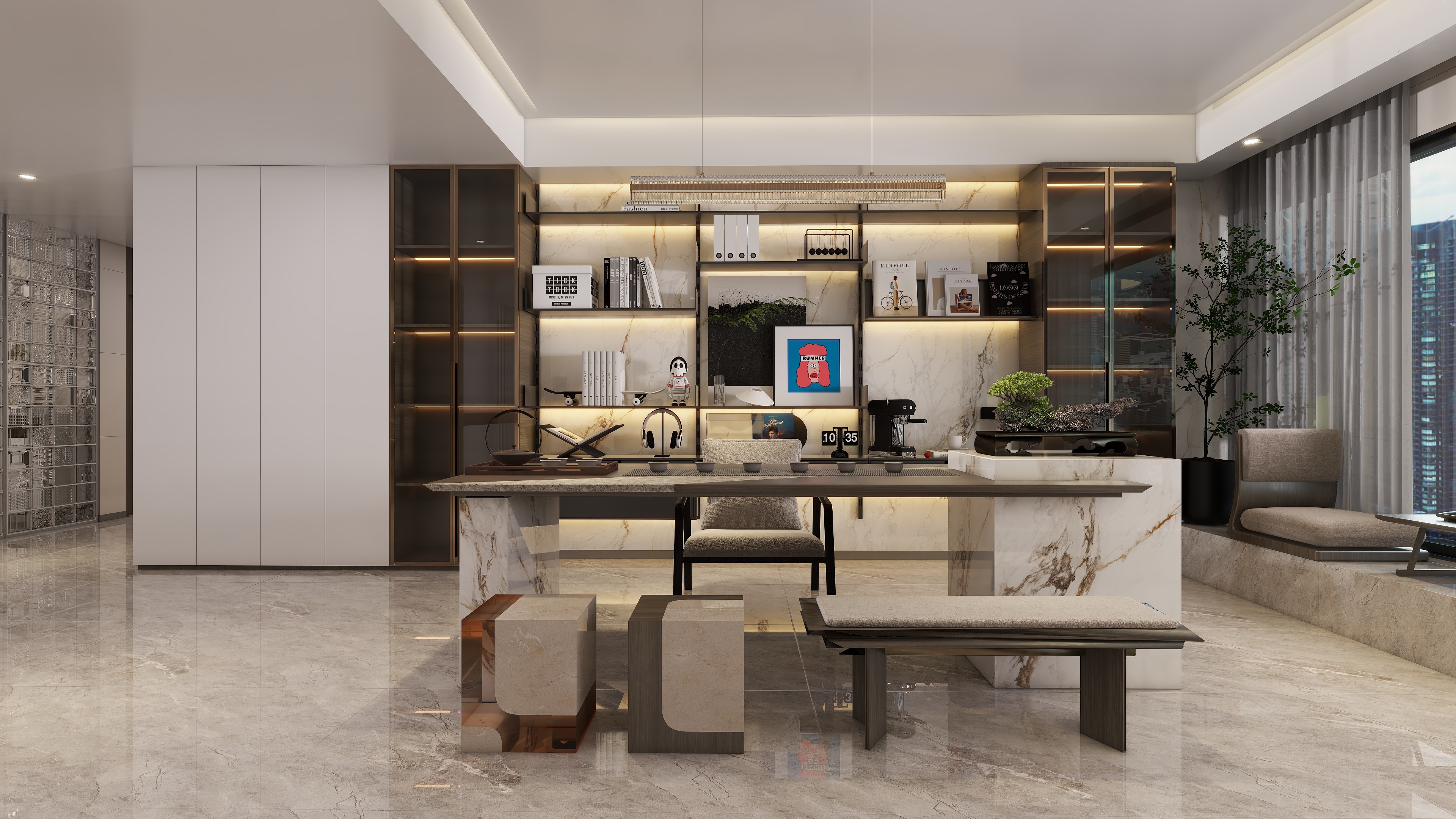 设计师1朱工-现代轻奢装修效果图