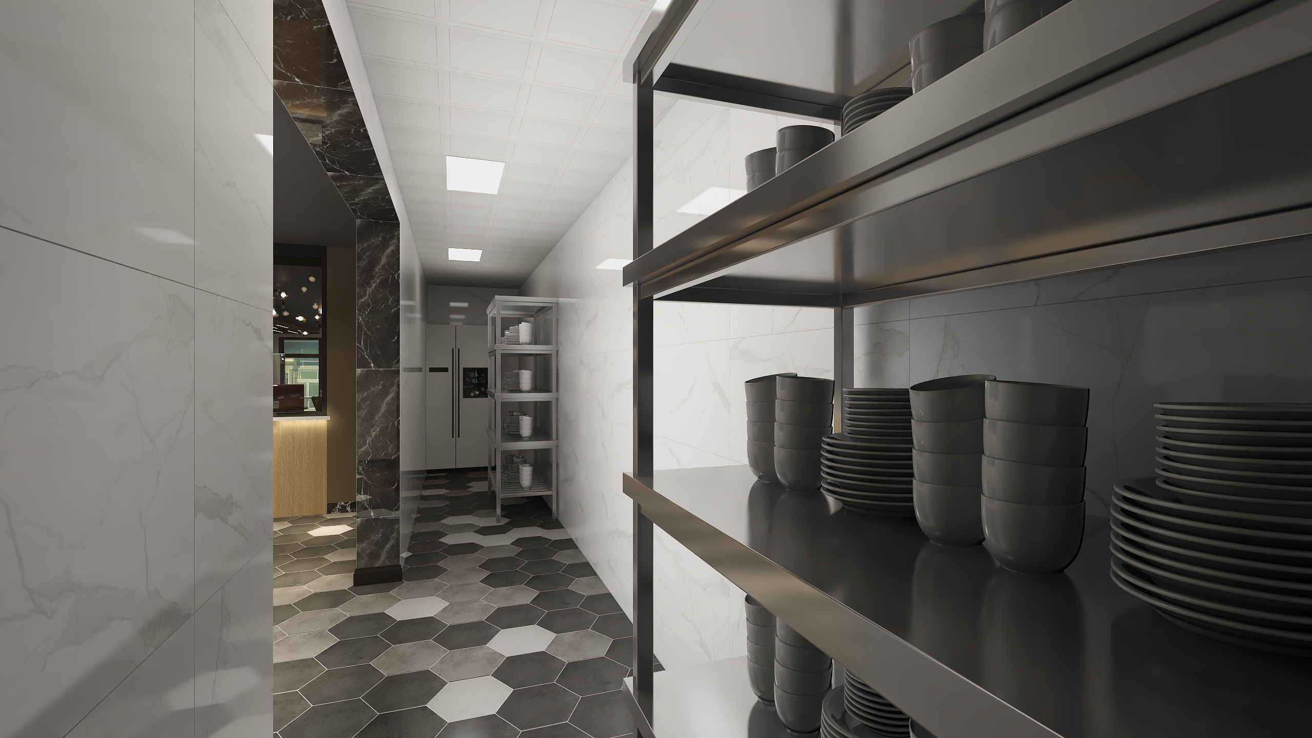 呈普设计工作室-8090后餐饮店装修效果图