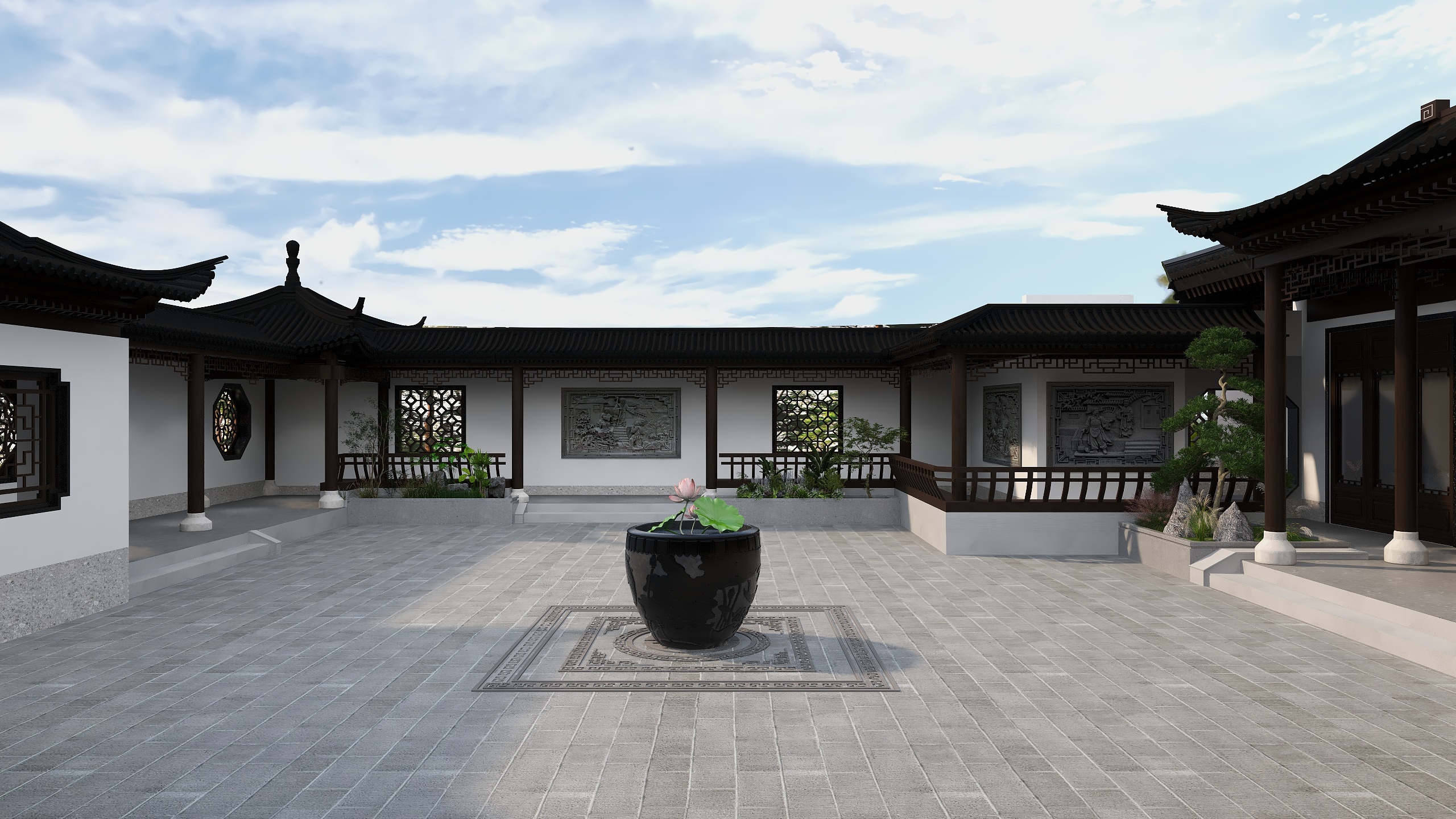 糊糊.-新中式三合院-效果-副本-装修设计方案