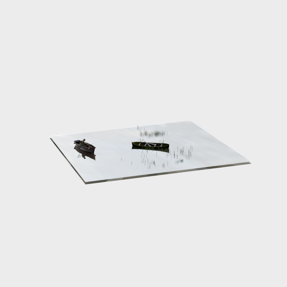河边景观3D模型