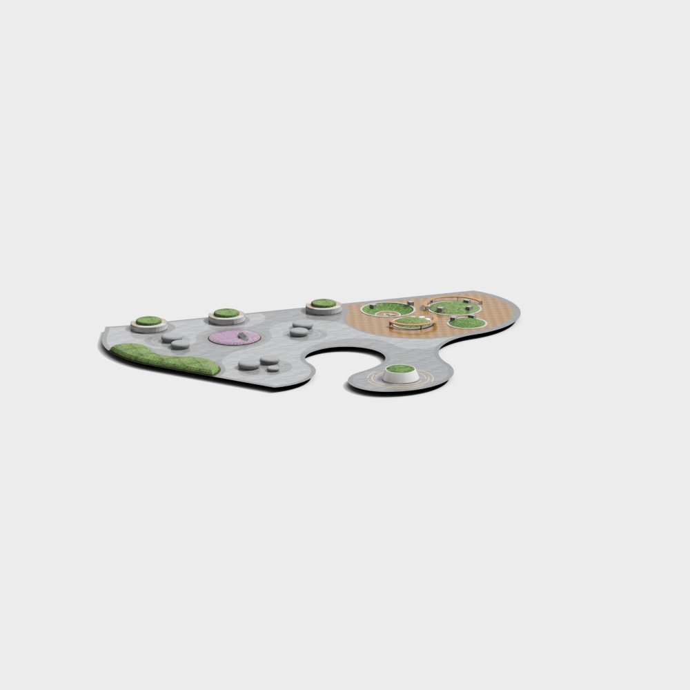 现代公园景观3D模型