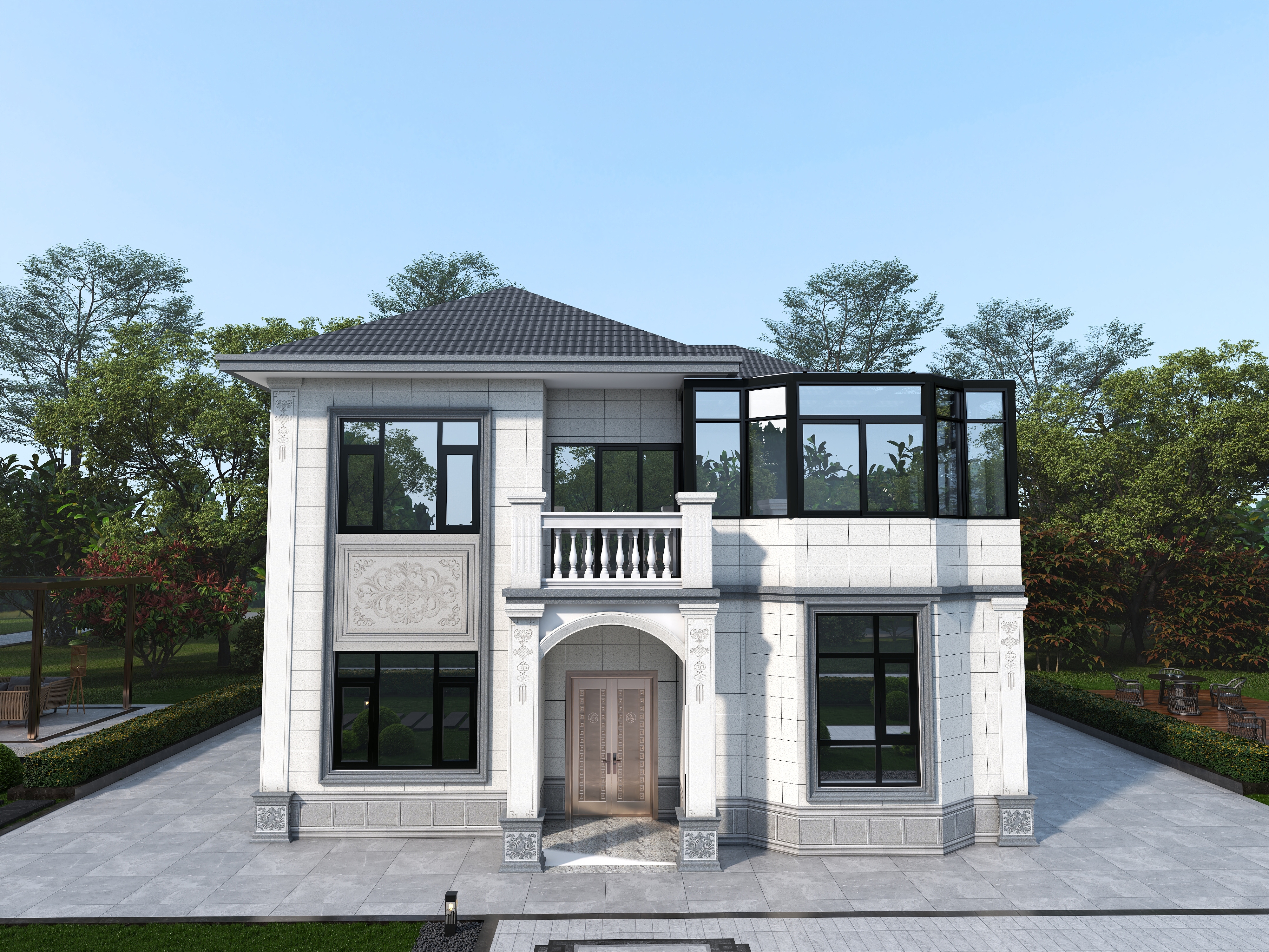 御峰装饰工程有限公司-白石窝北别墅-装修设计方案