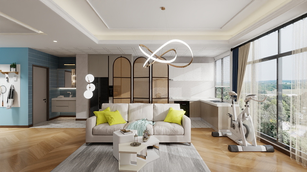 2024年山西环艺省赛培训学生021-项目一小户型空间设计案例-装修设计方案