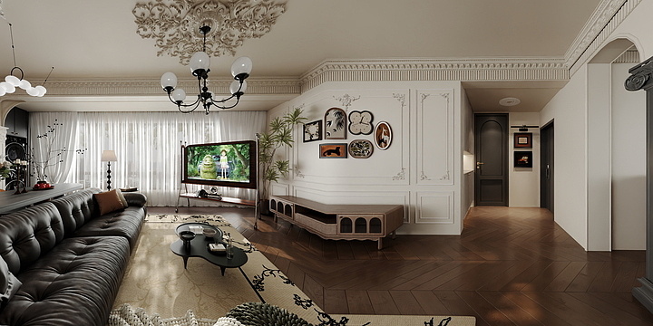 浅海设计表现-法式中古风-副本-装修设计方案