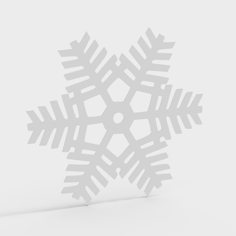 雪花3D模型