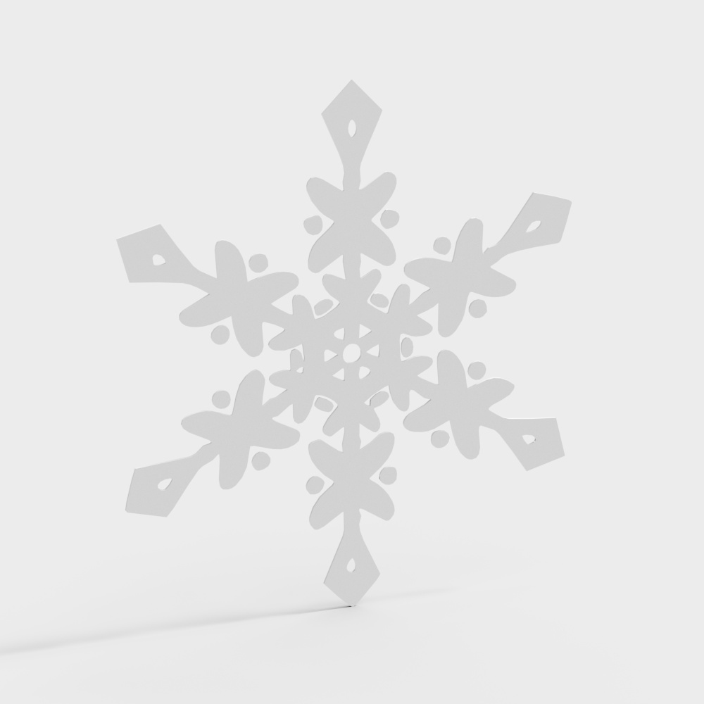 雪花3D模型