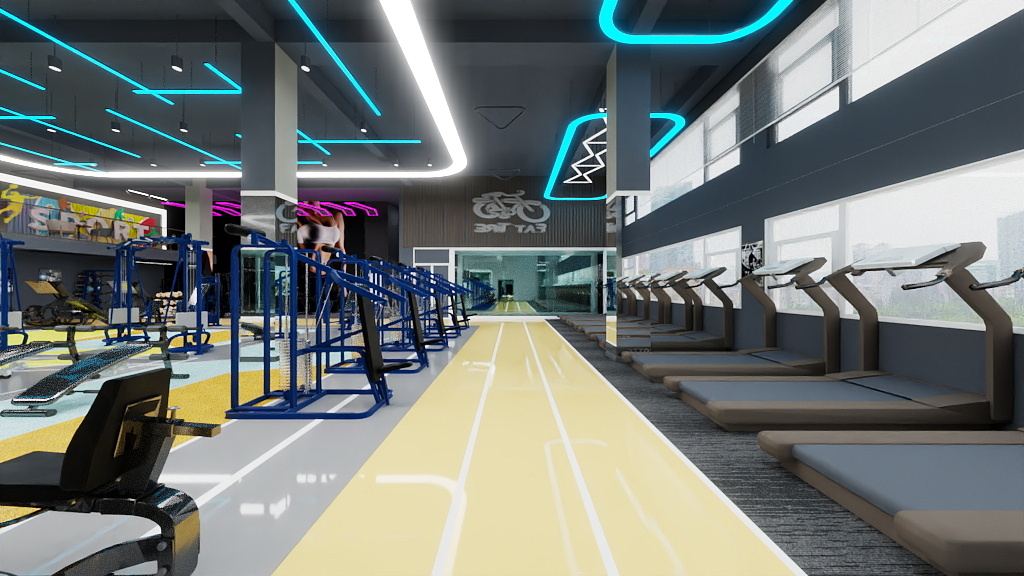 云浅野-健身房-装修设计方案