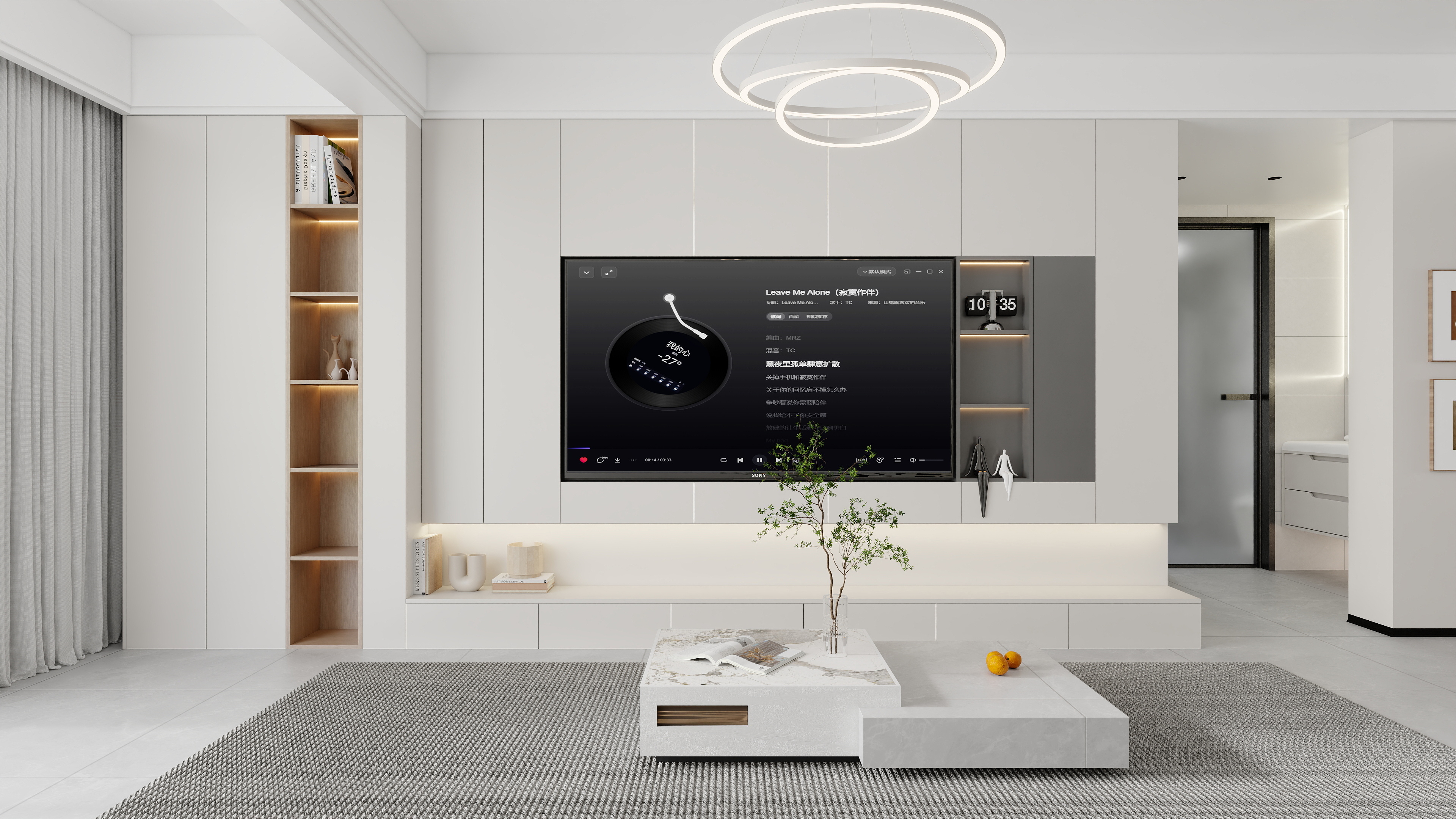 镜像空间设计-江上云栖114㎡3室-装修设计方案