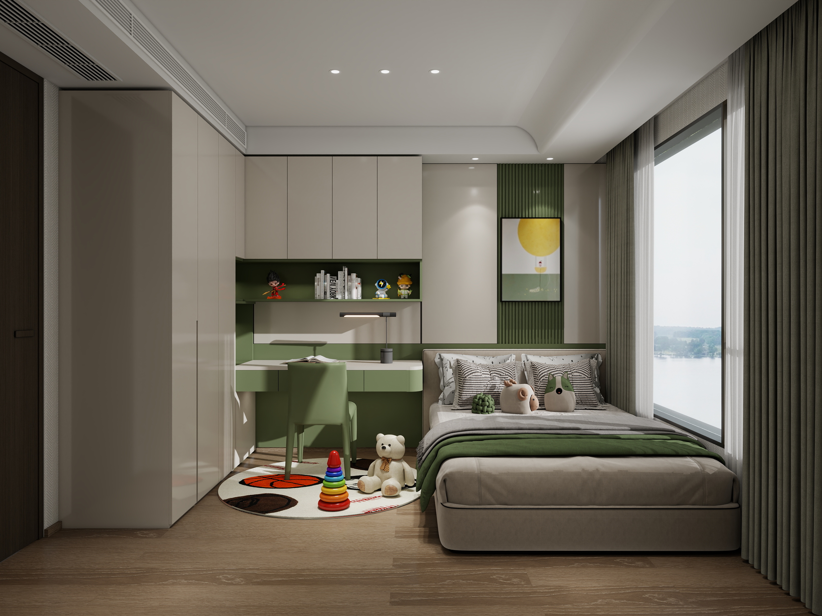 瑶宝瑶-66㎡3室装修效果图