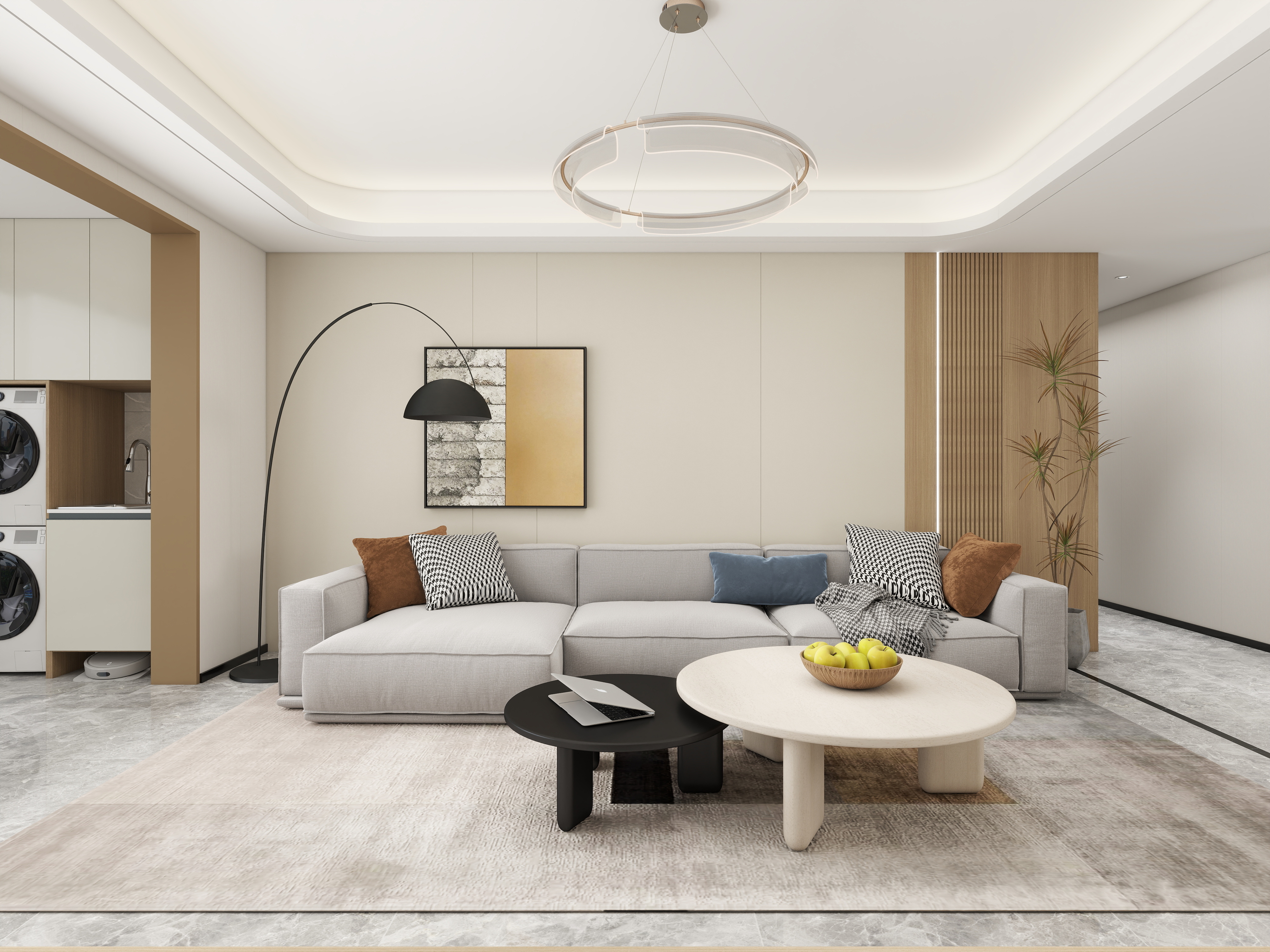 知现在77-144㎡4室装修效果图