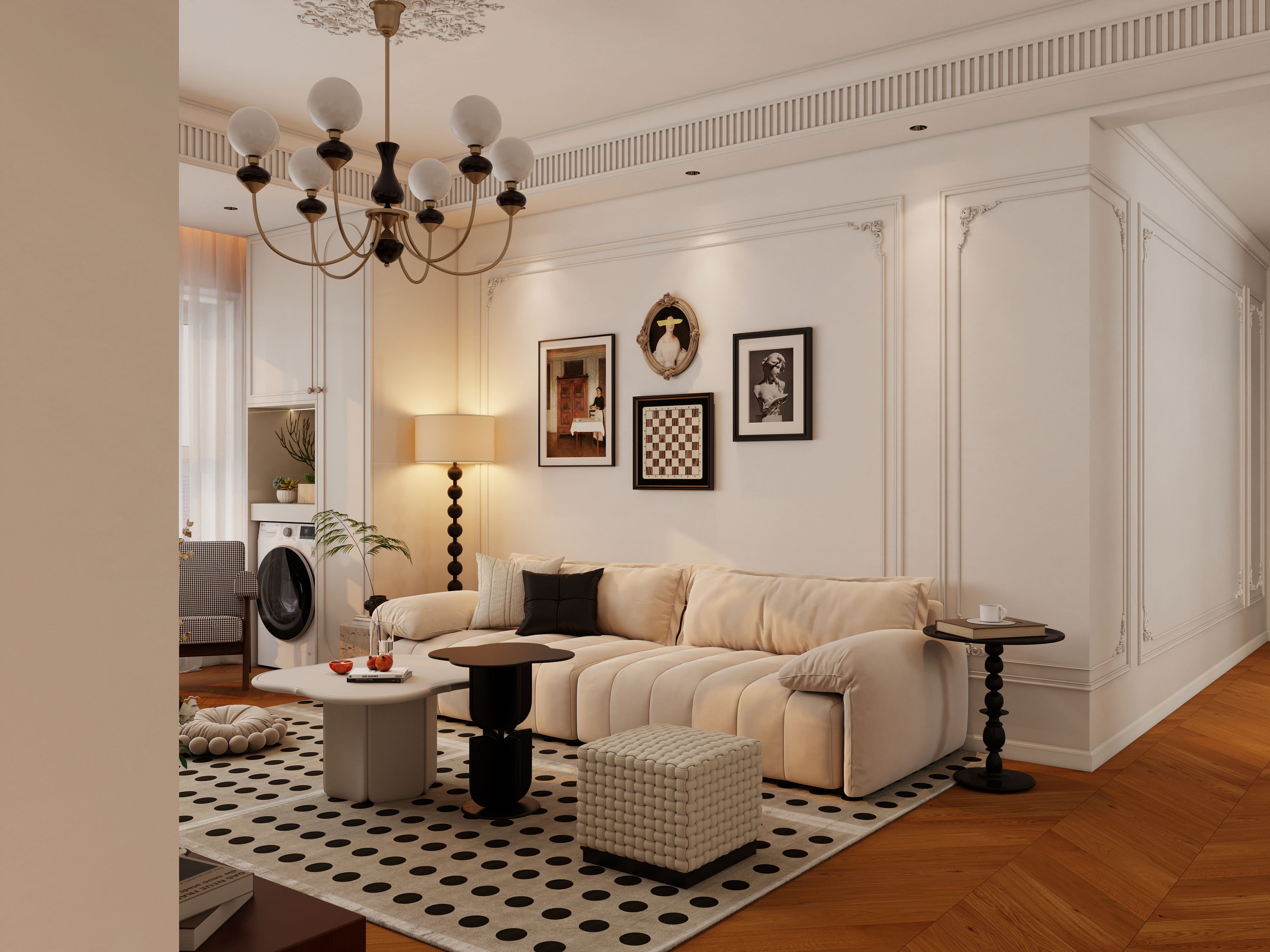 远山青--120㎡ 法式中古风-装修设计方案