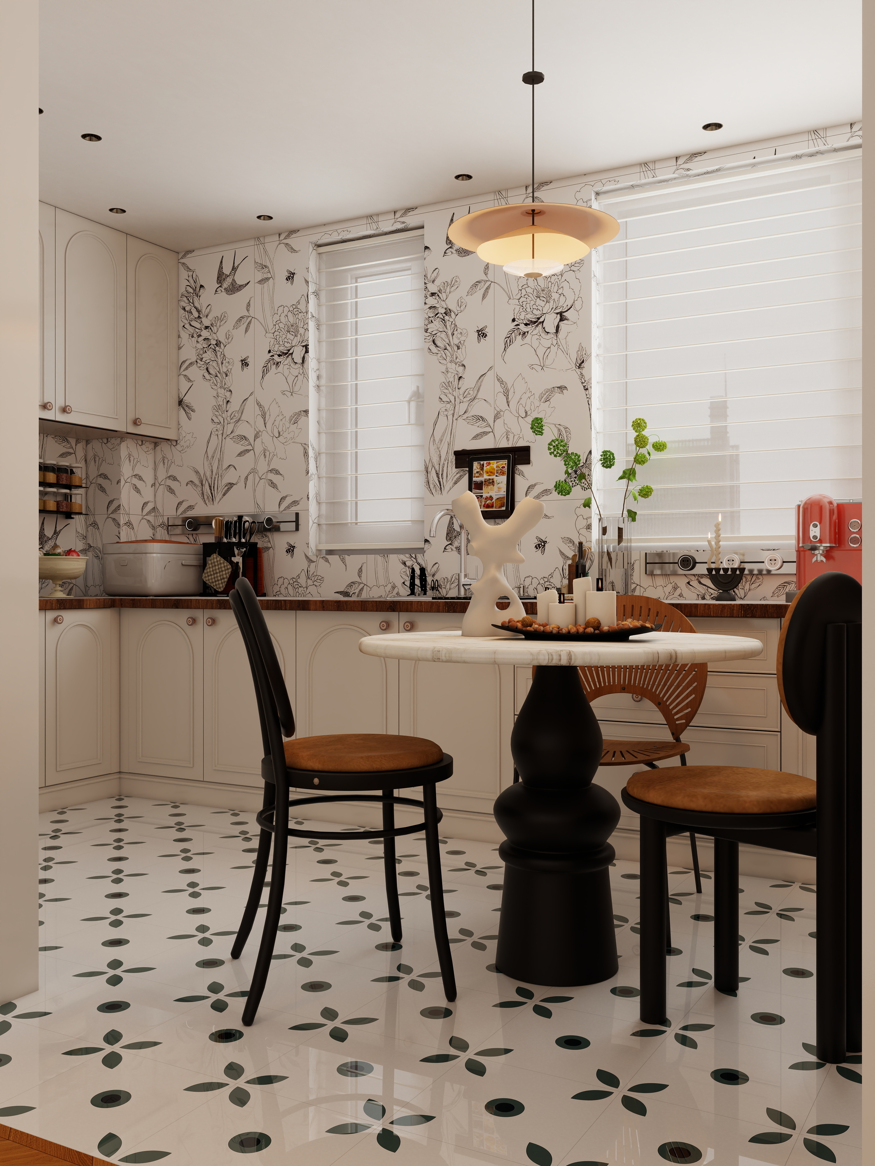 觅境设计工作室-天悦府120平米法式中古风装修效果图