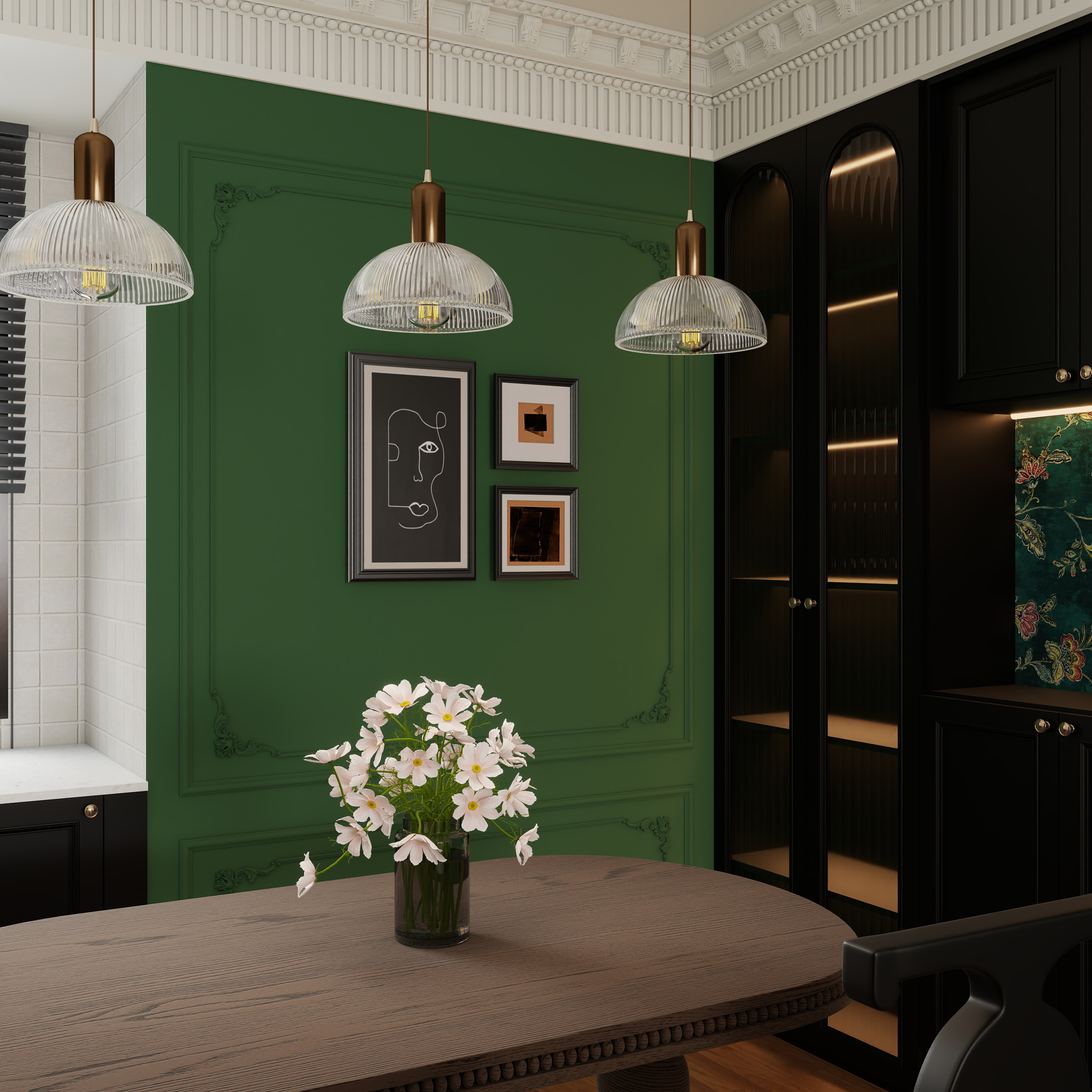 辛集资深小白-法式复古客餐厨一体-装修设计方案