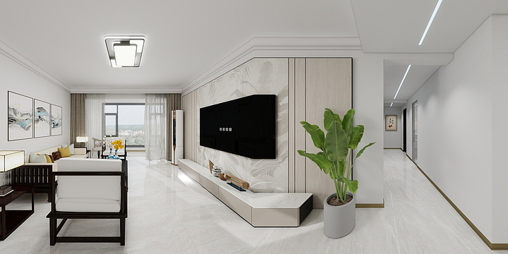 骑自行车的人-匡庐山湖院8号楼1单元602平面图-装修设计方案