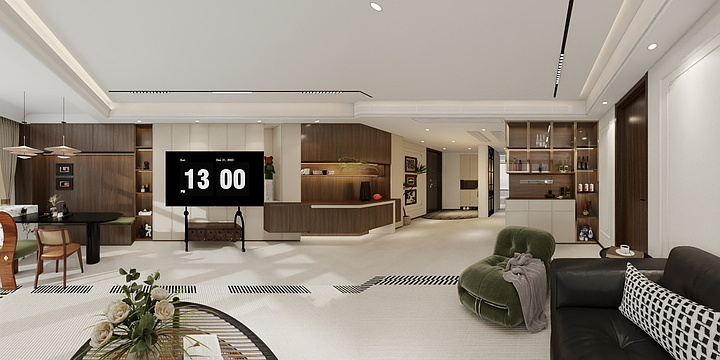 爱豚-君樾山河1-1-201方案二-装修设计方案