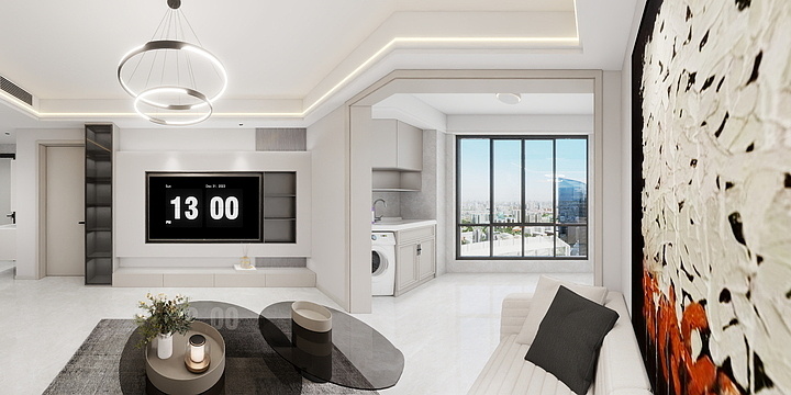 设计师X徐-尚东一号17#1203室现代简约风格-装修设计方案