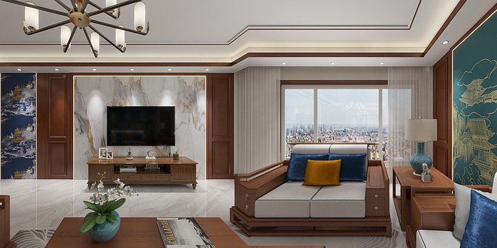 临洮县零点设计装饰工程工作室-银河国际8-2-602-装修设计方案