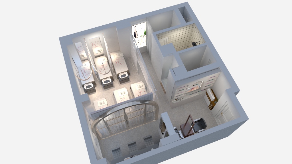 装潢设计预算师项目经理人-远东大厦1405头疗店更改方案-副本-装修设计方案