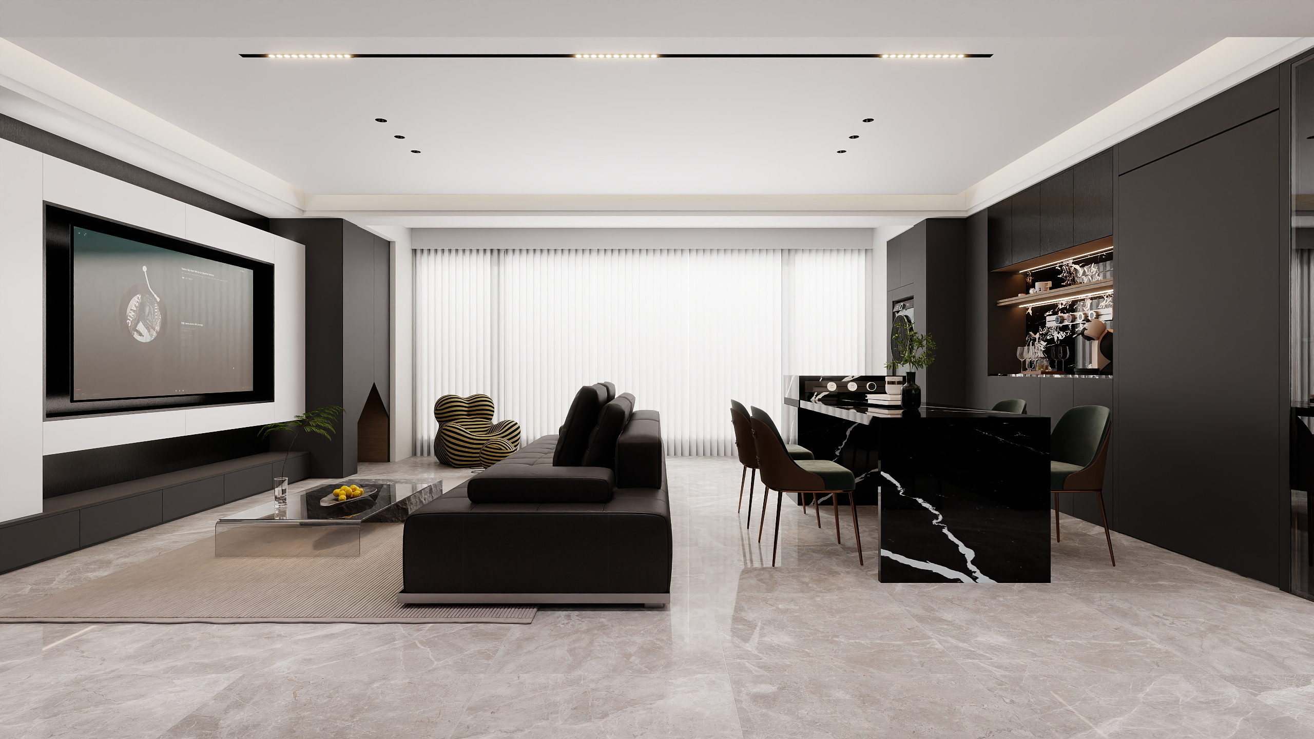 徵羽_DESIGN-广州路壹号(深色)-装修设计方案