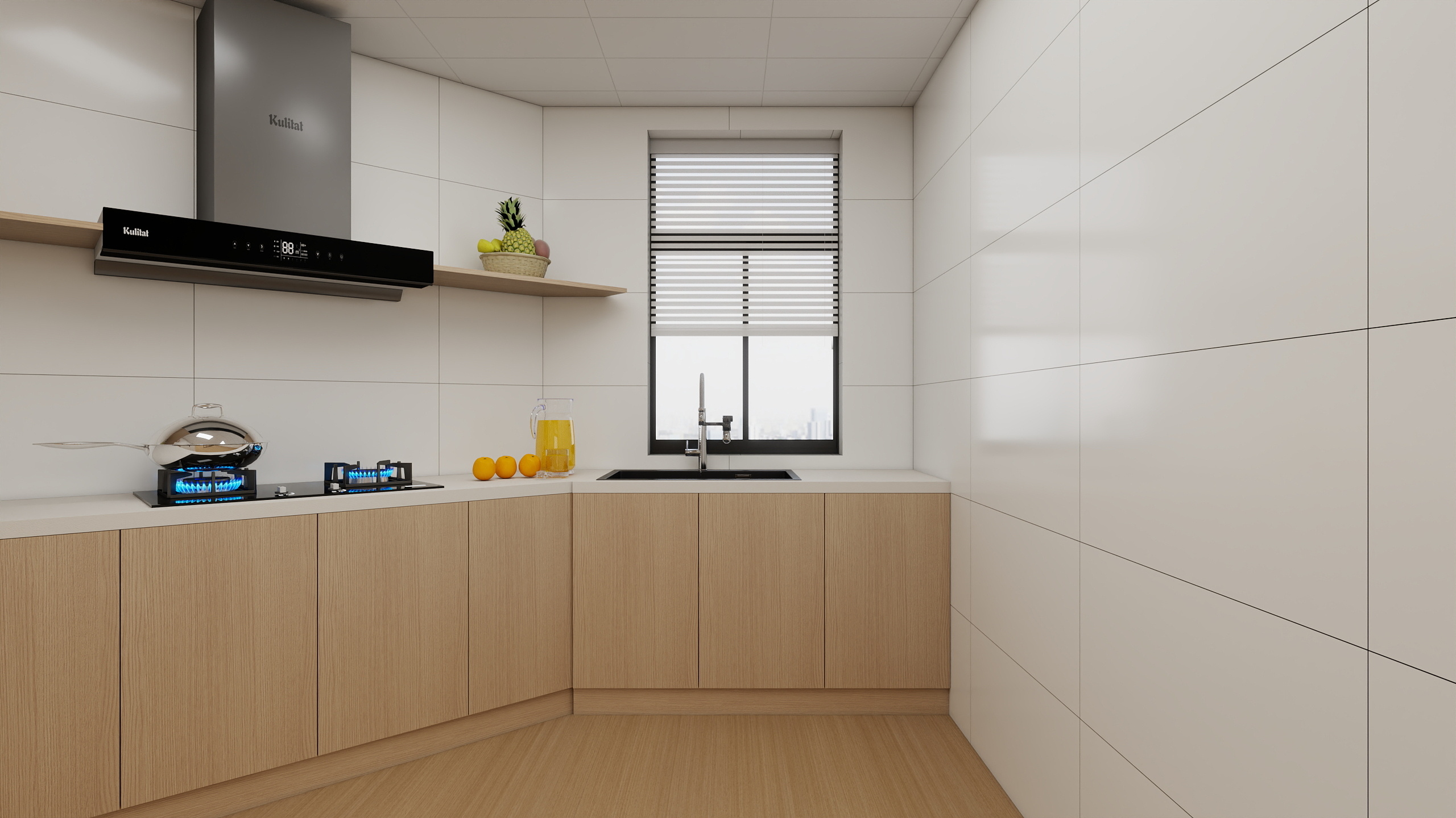 Jerry-空间设计-原木风三室装修效果图