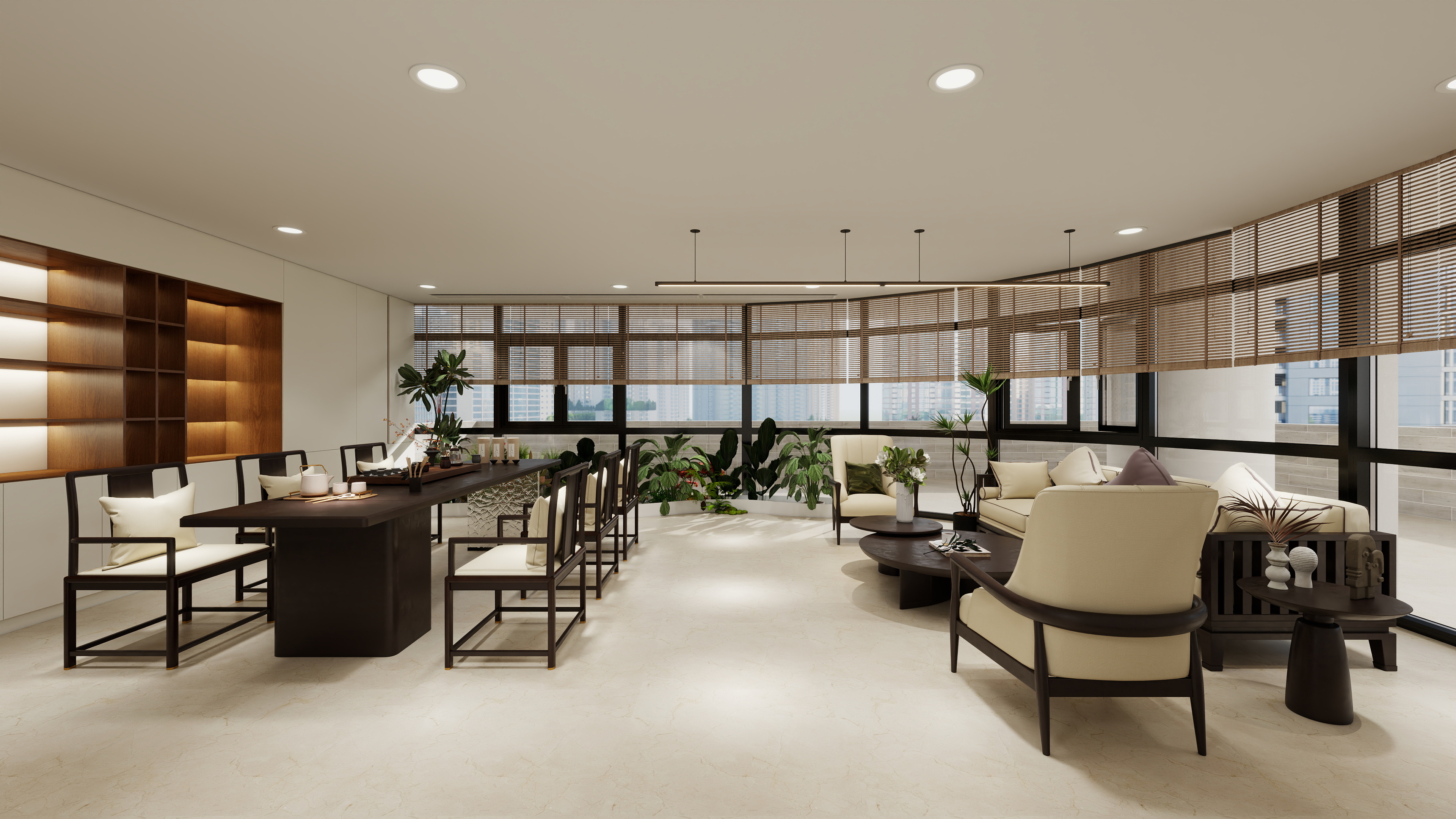 力威家具-益世纪茶室-方案0327-装修设计方案