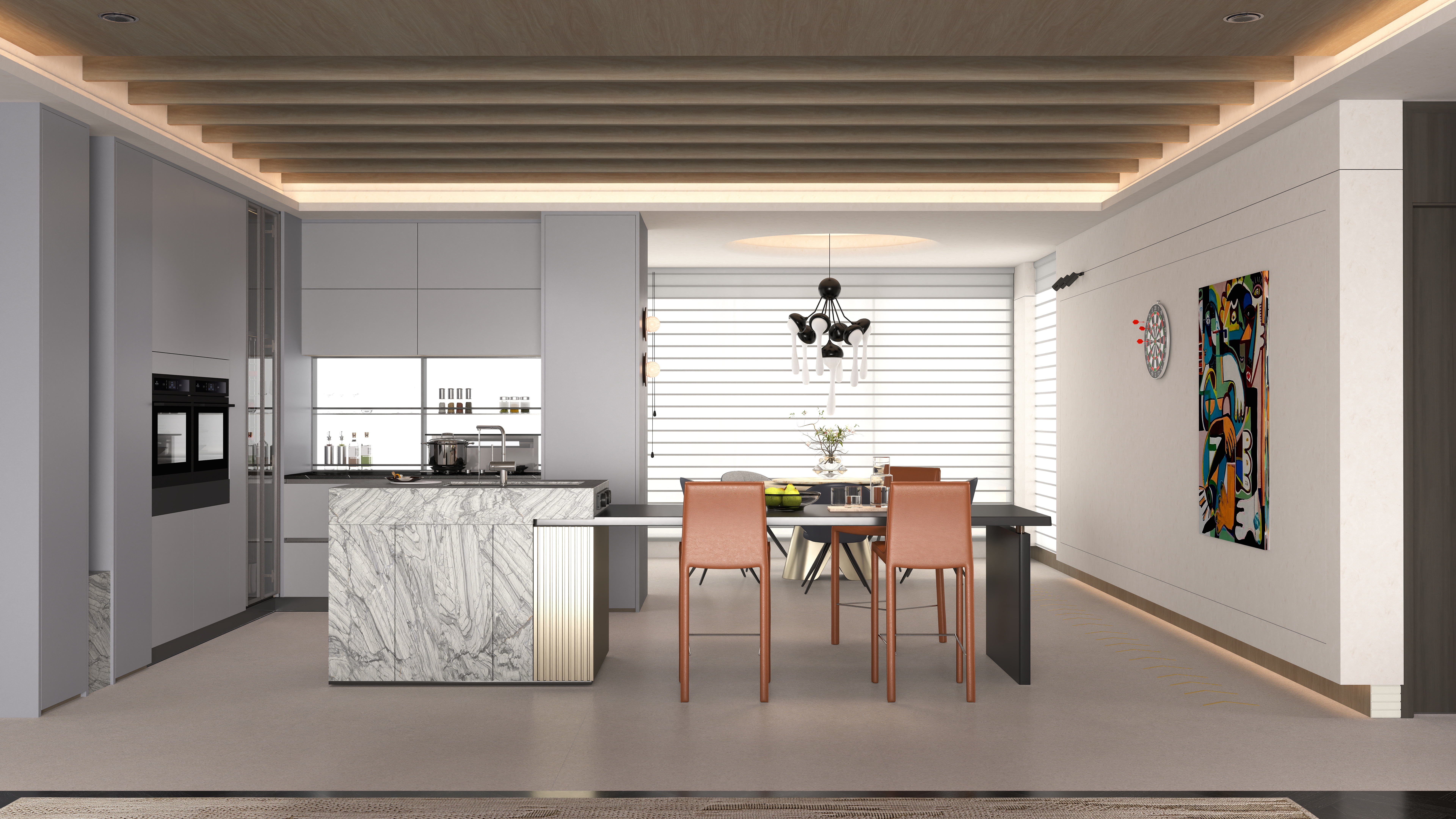 点点设计.-意式平层·蒙德里安装修效果图