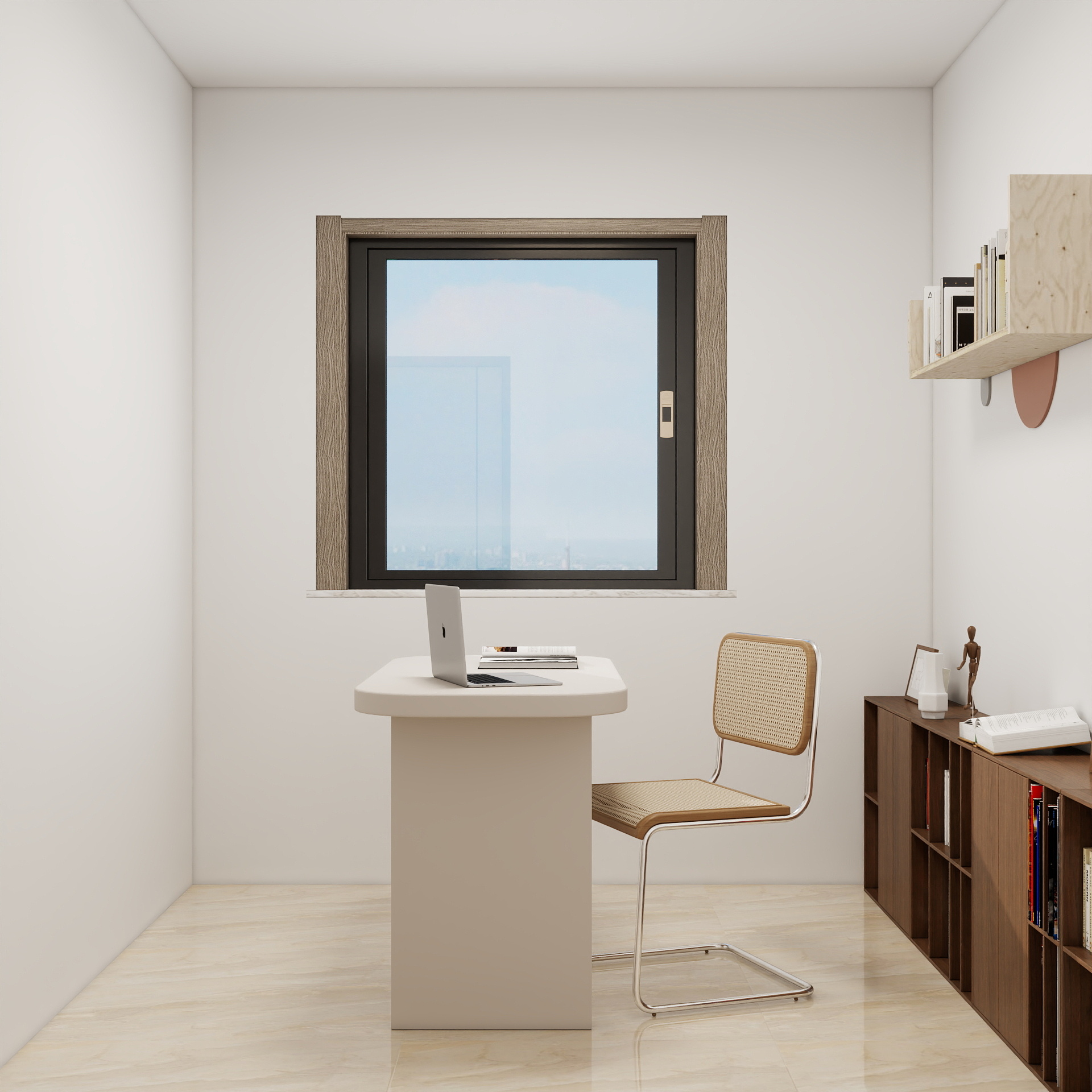 吴爽- 82m²原木简约风装修效果图