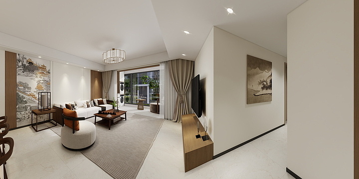 吴年-方正名门四房新中式-装修设计方案