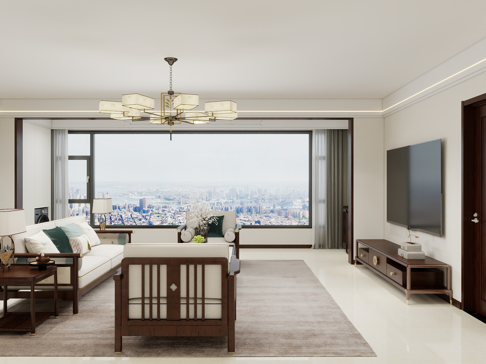 吴爽- 136m²新中式风格设计装修效果图