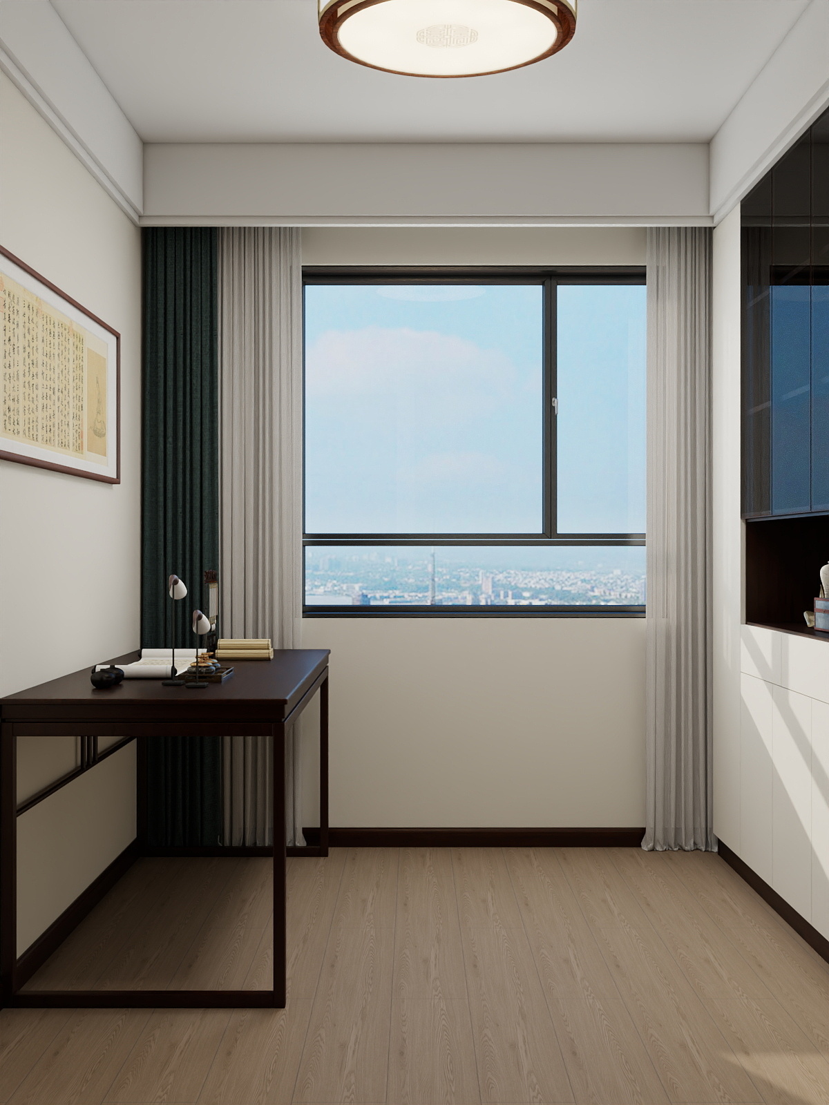 吴爽- 136m²新中式风格设计装修效果图