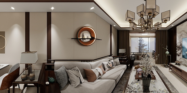 橙世无双-北外环中式-装修设计方案