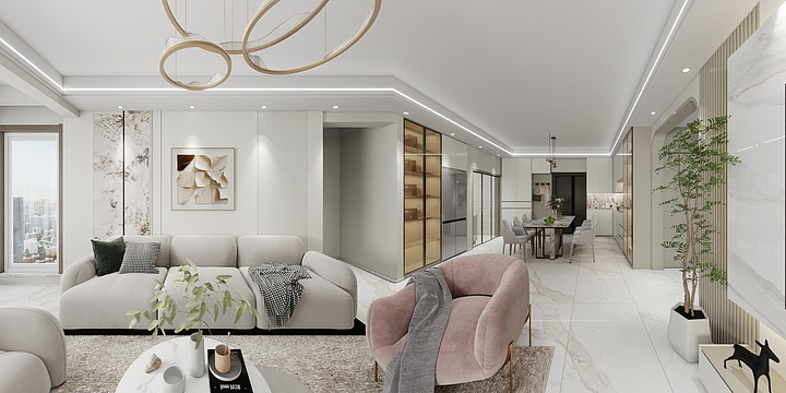 零林七设计-椒山铭苑158㎡7-1-1104轻奢-装修设计方案