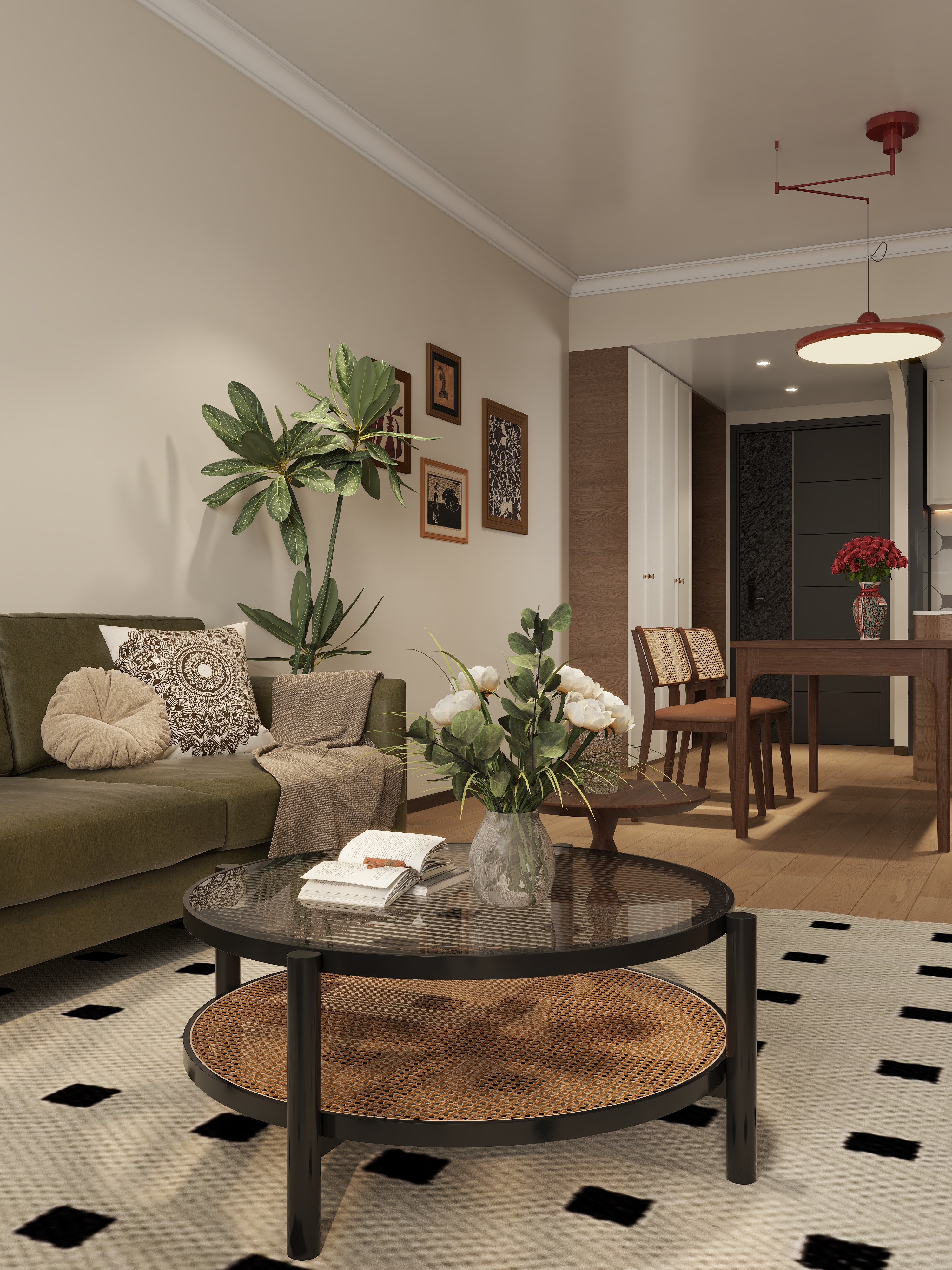 设计师1朱工-复古装修效果图