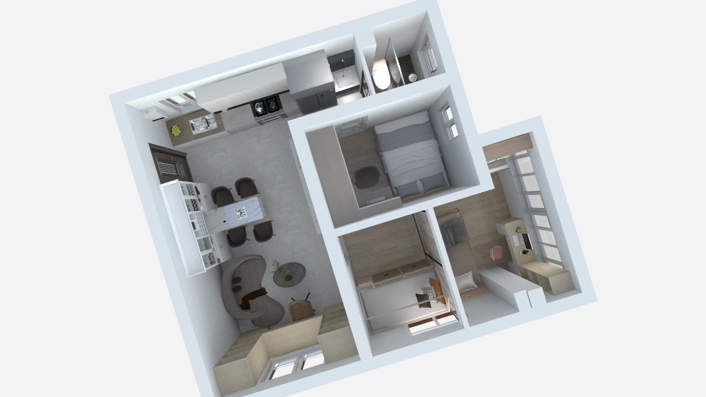 装潢设计预算师项目经理人-黄浦区凌家宅27弄7号平面布置方案三房型-装修设计方案