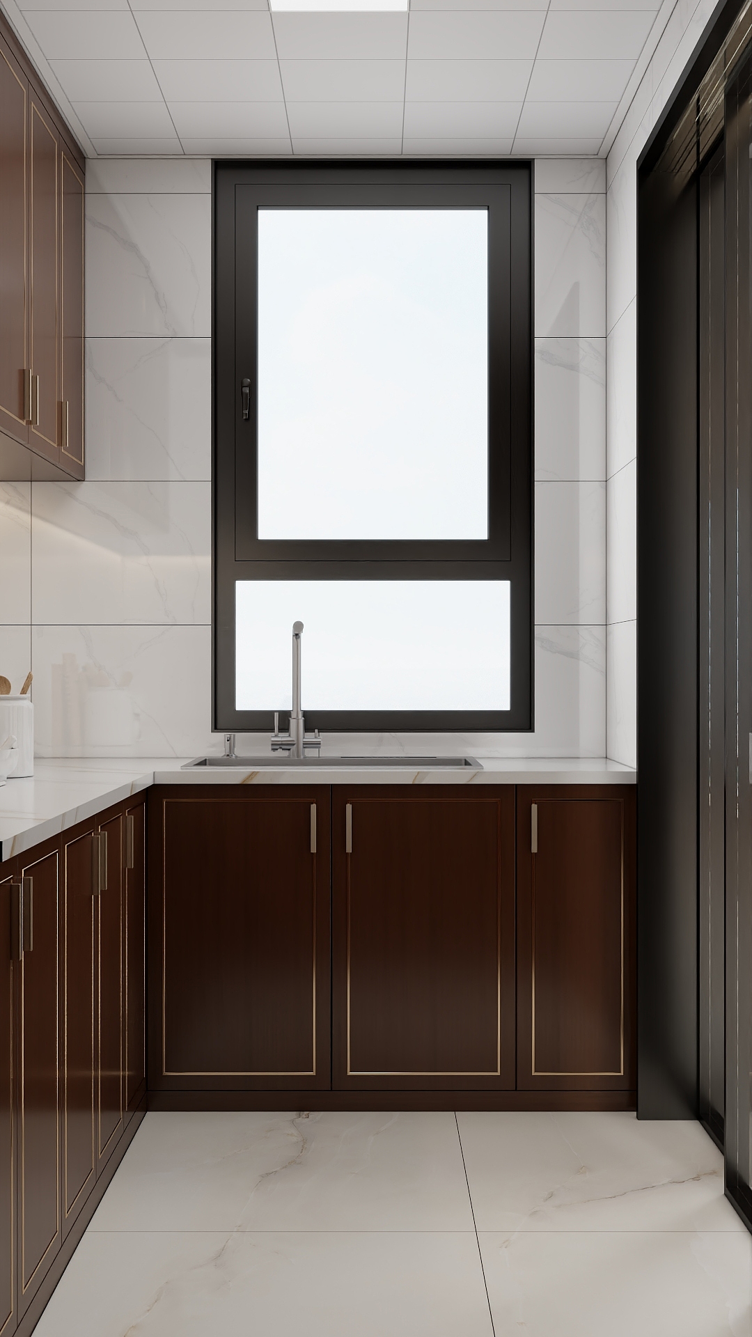 吴爽-232m²新中式风格装修效果图