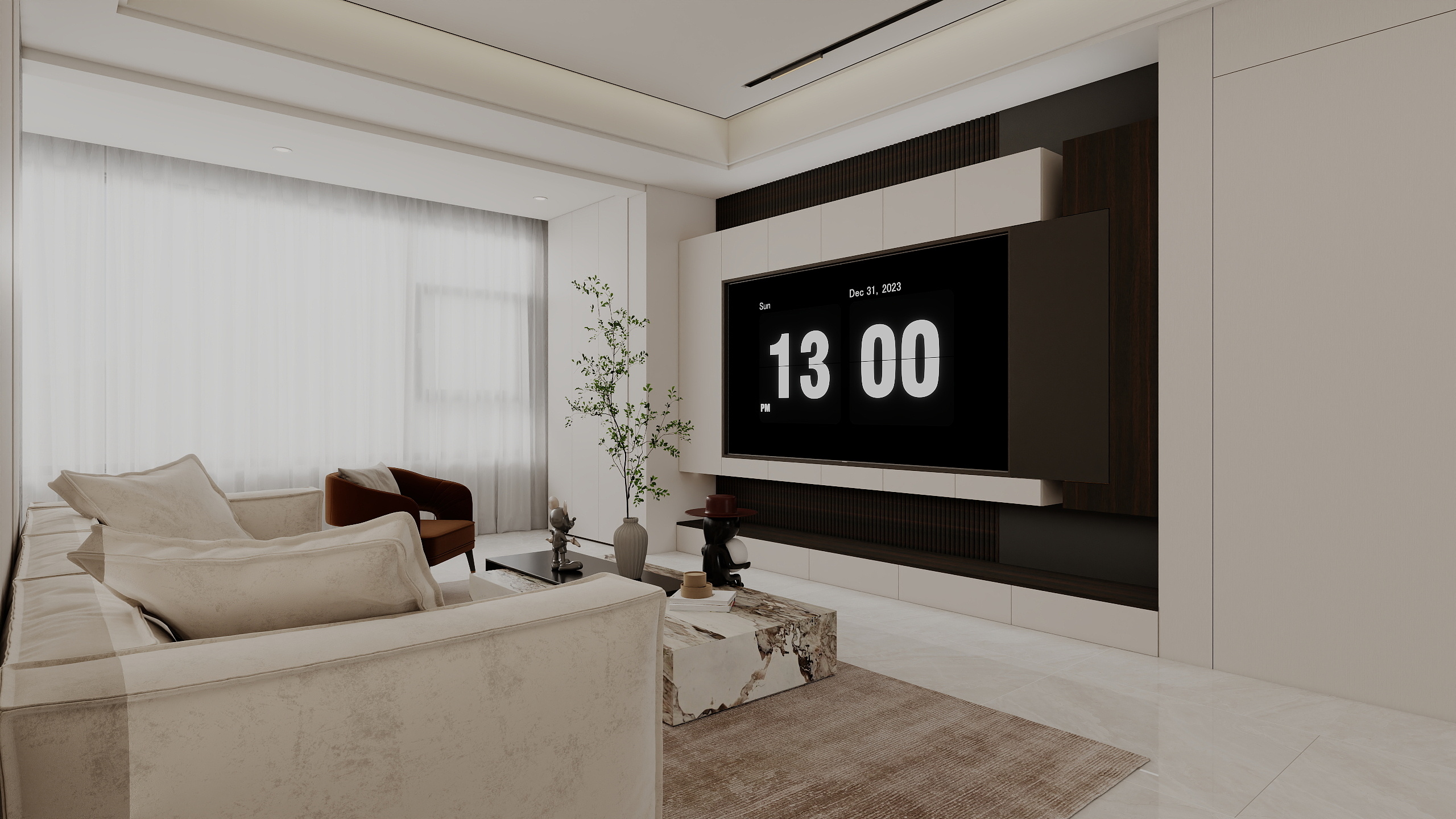 云涧工作室-新悦城135㎡5室装修效果图