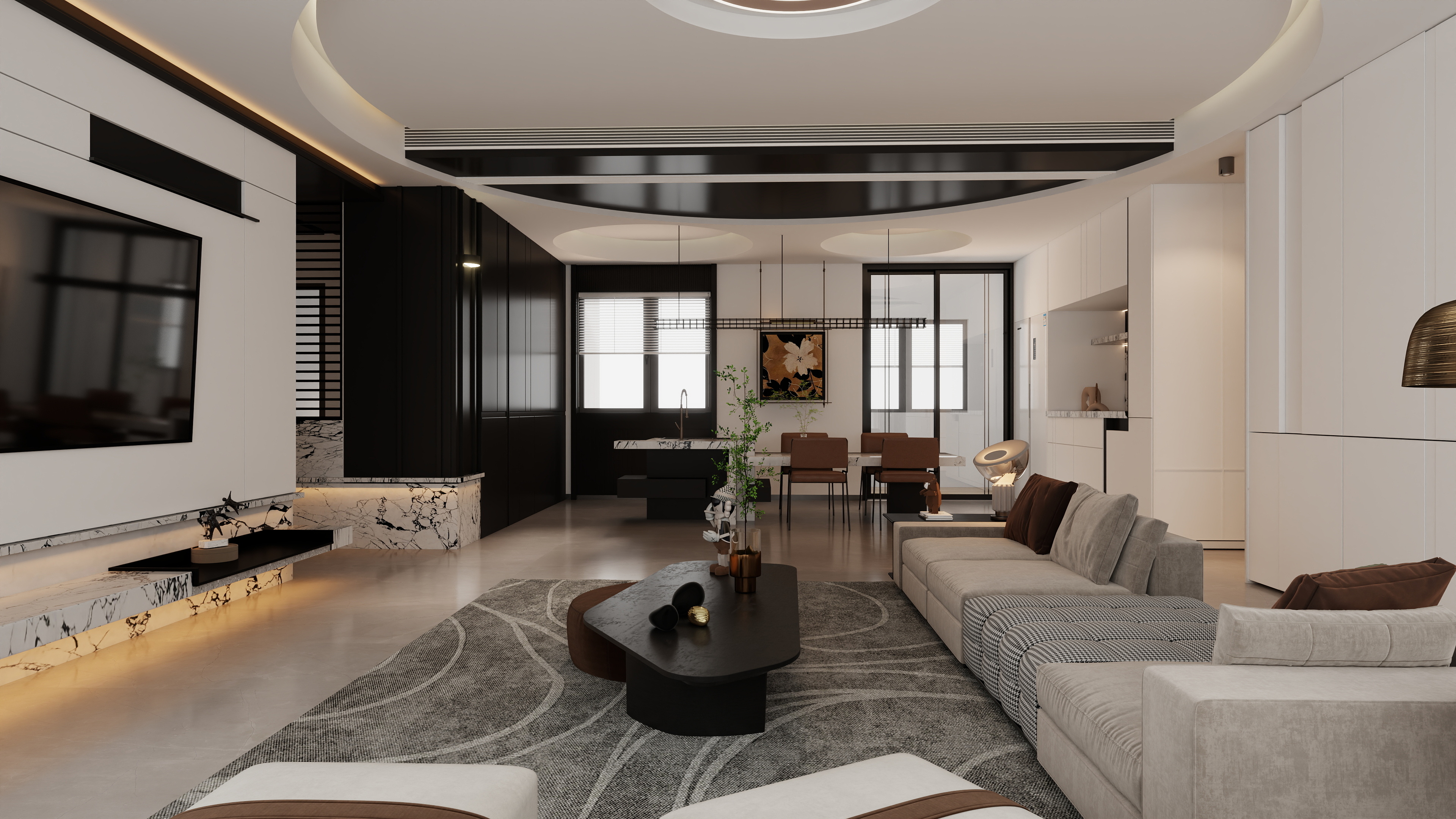 王志熔-望潮府110m²—现代极简-装修设计方案