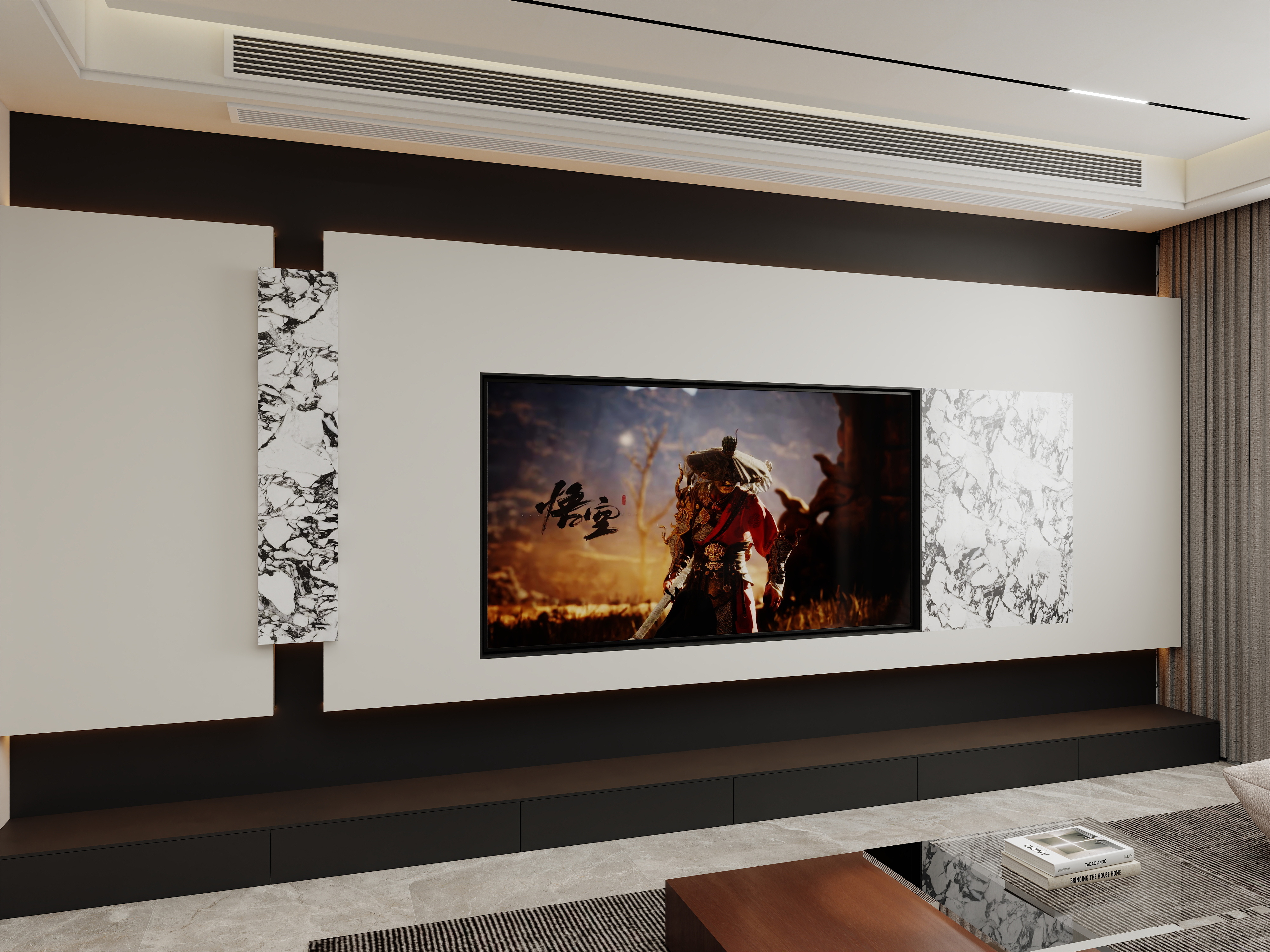 壹诺设计工作室-117㎡2室-现代简约装修效果图