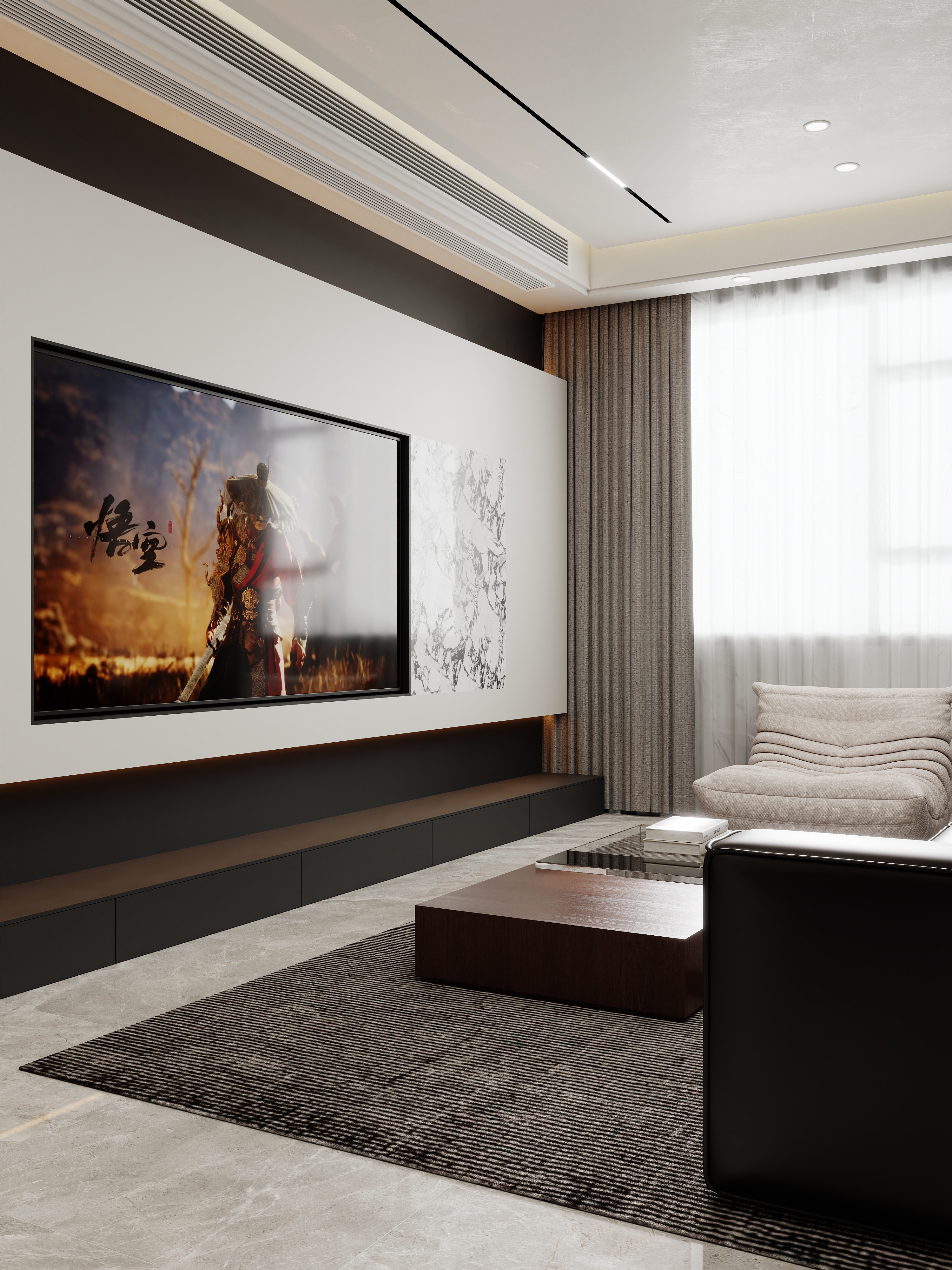 壹诺设计工作室-意式简约装修效果图