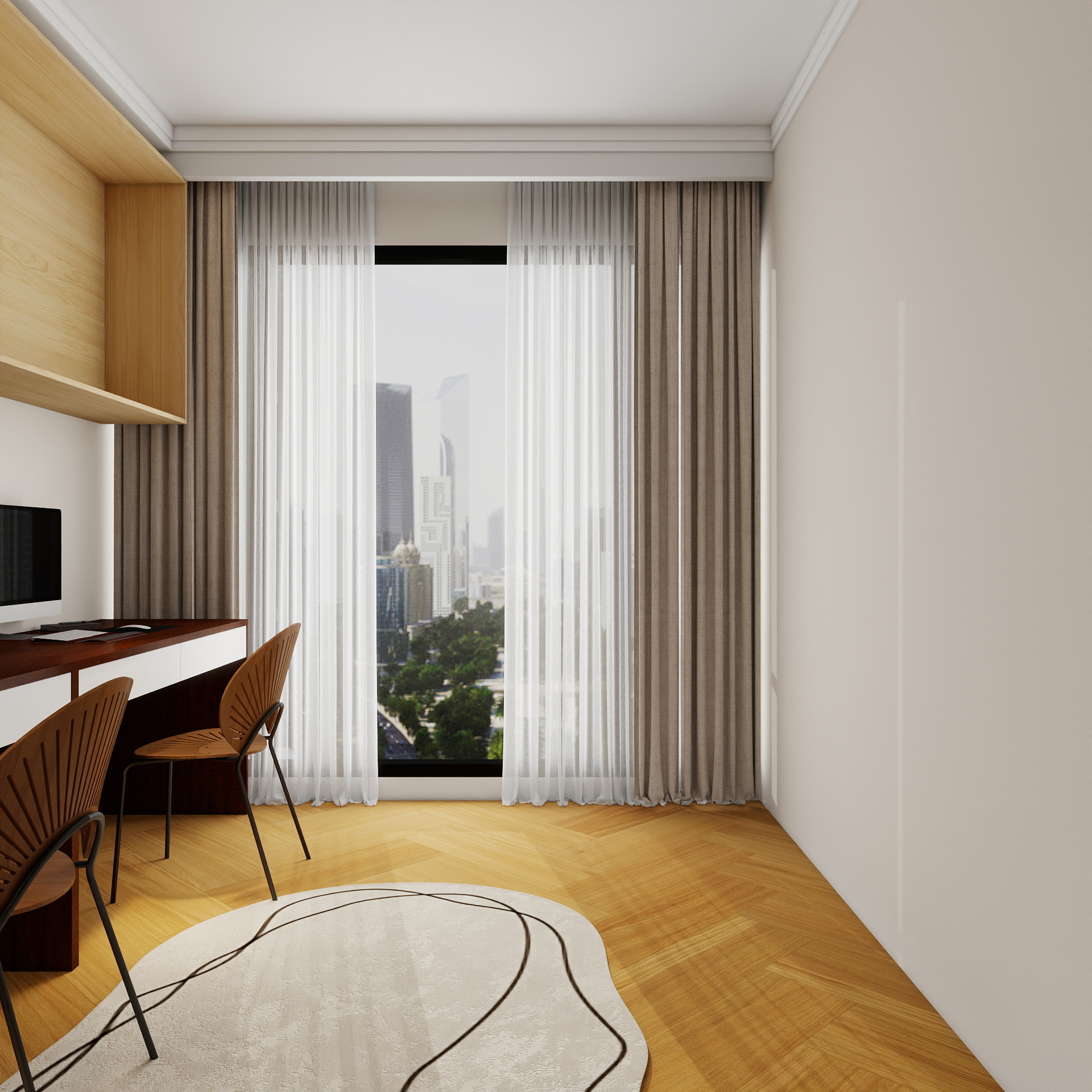 湛智华-轻法式中古风150平4房 御龙府装修效果图