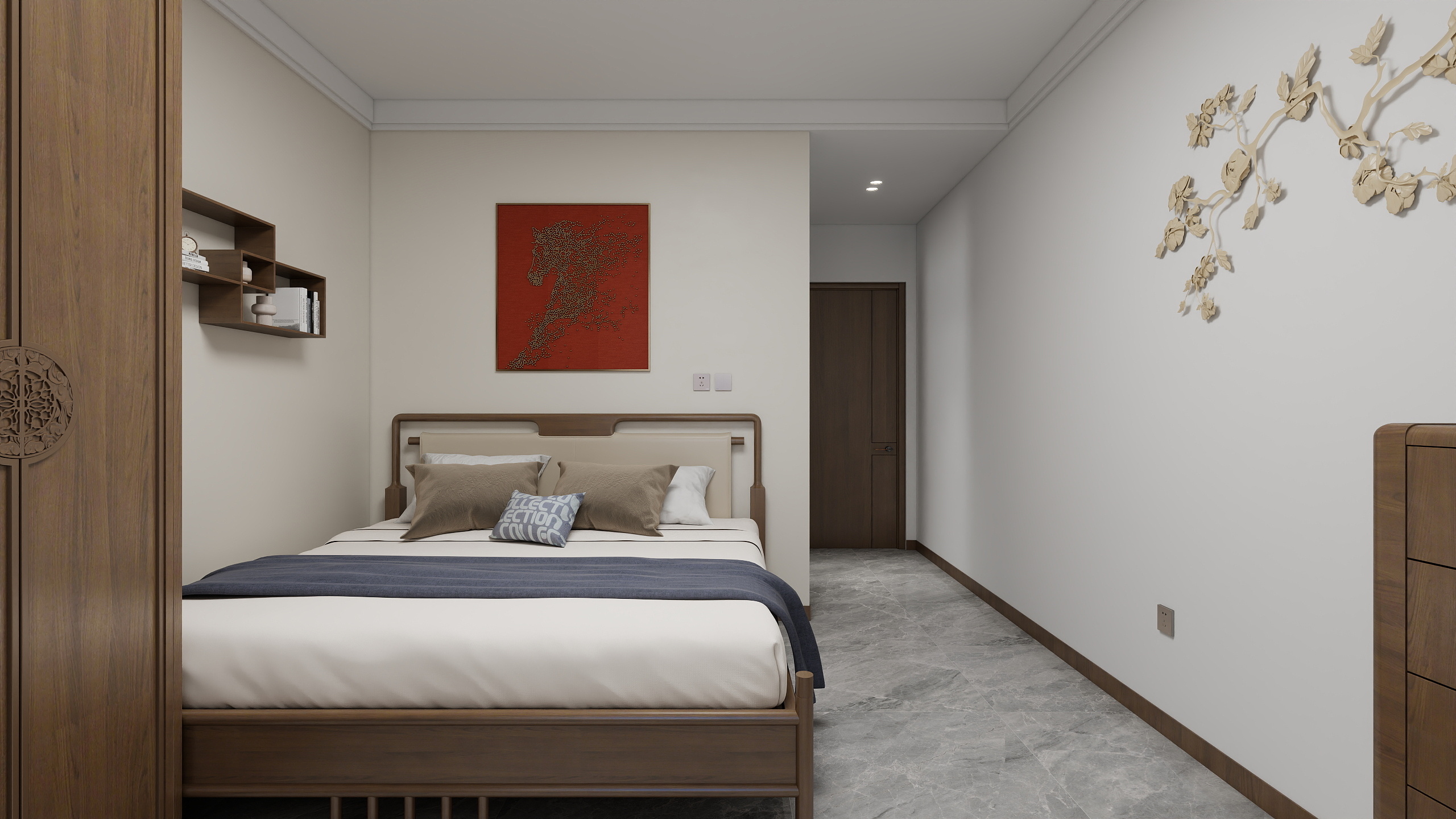 全案设计许明-富源里新中式+现代简约混搭方案装修效果图