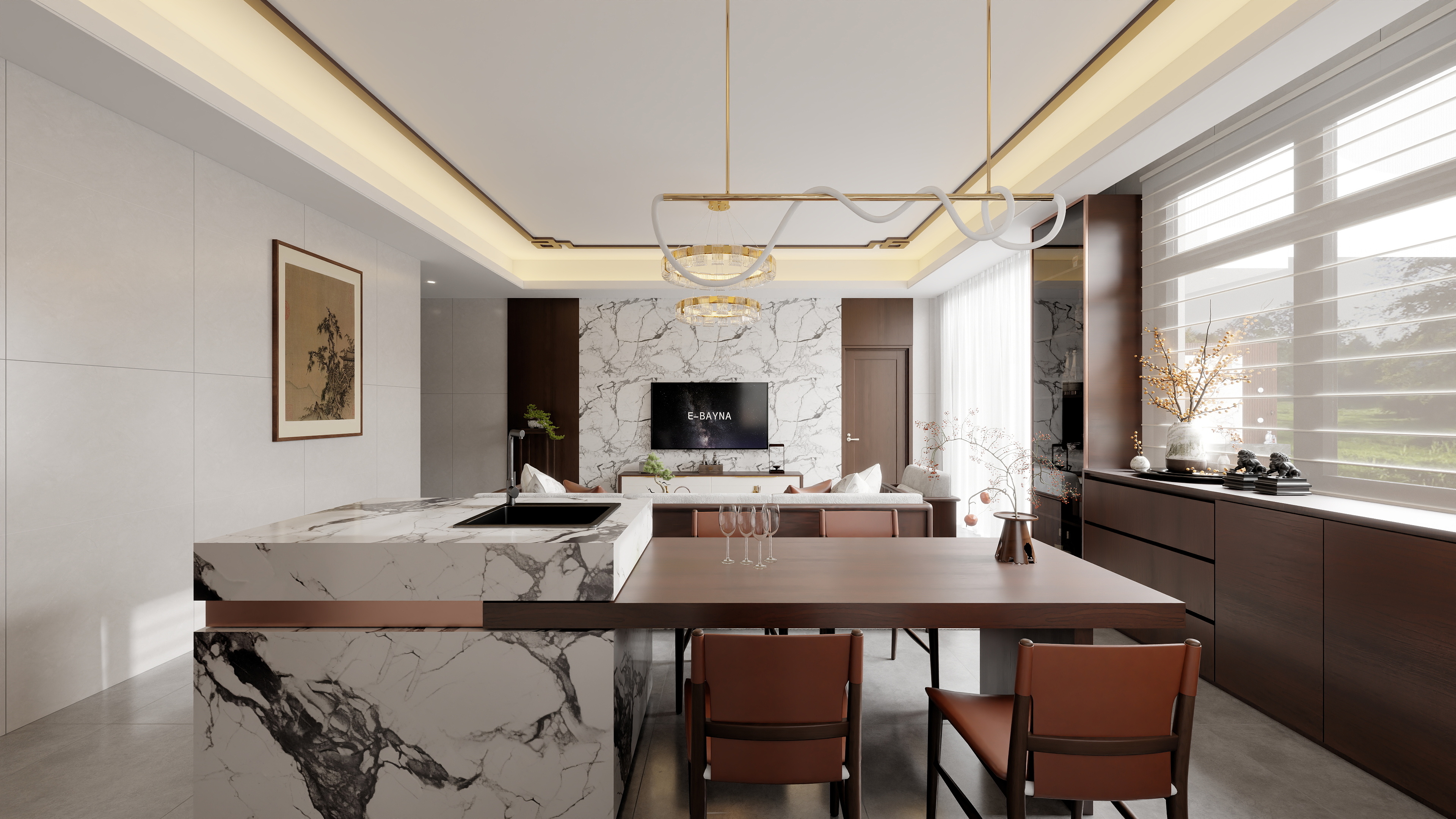 诺亚方舟设计-新中式-装修设计方案