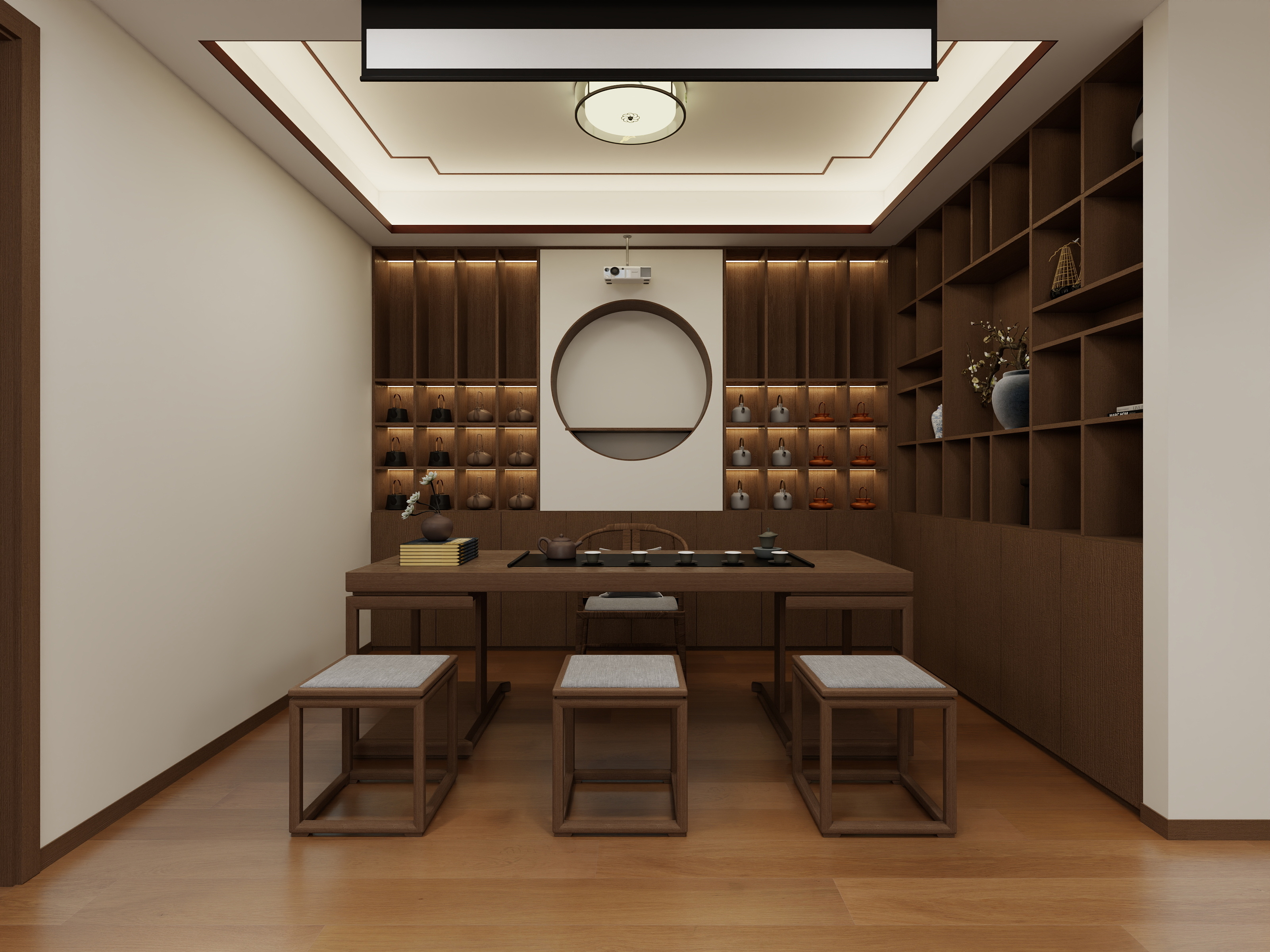 李青越-90平方新中式三居室装修效果图